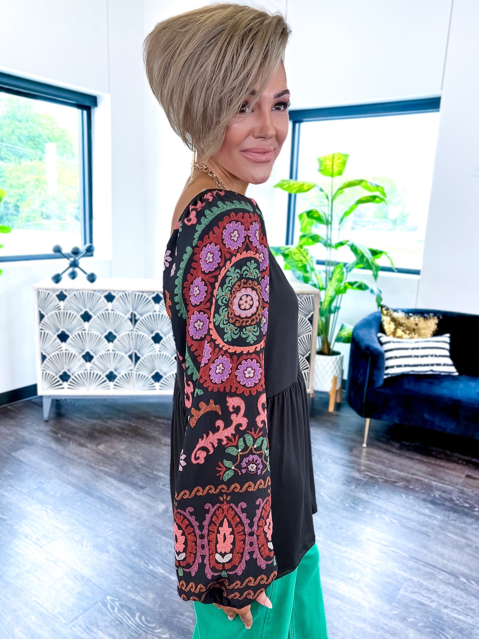 Peplum Floral Top sold by ZZs product image thumbnail 7