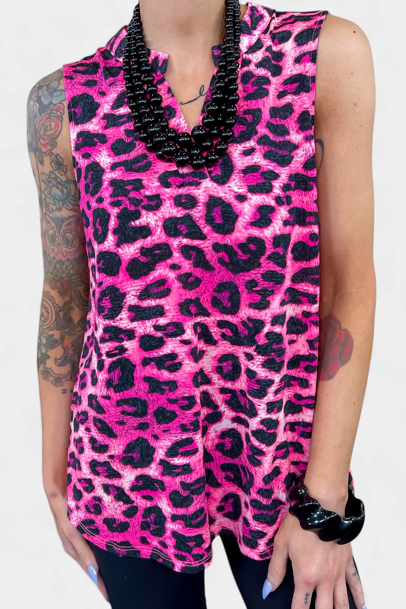 Pink Multi Animal Lizzy Tank Top sold by ZZs product image thumbnail 4