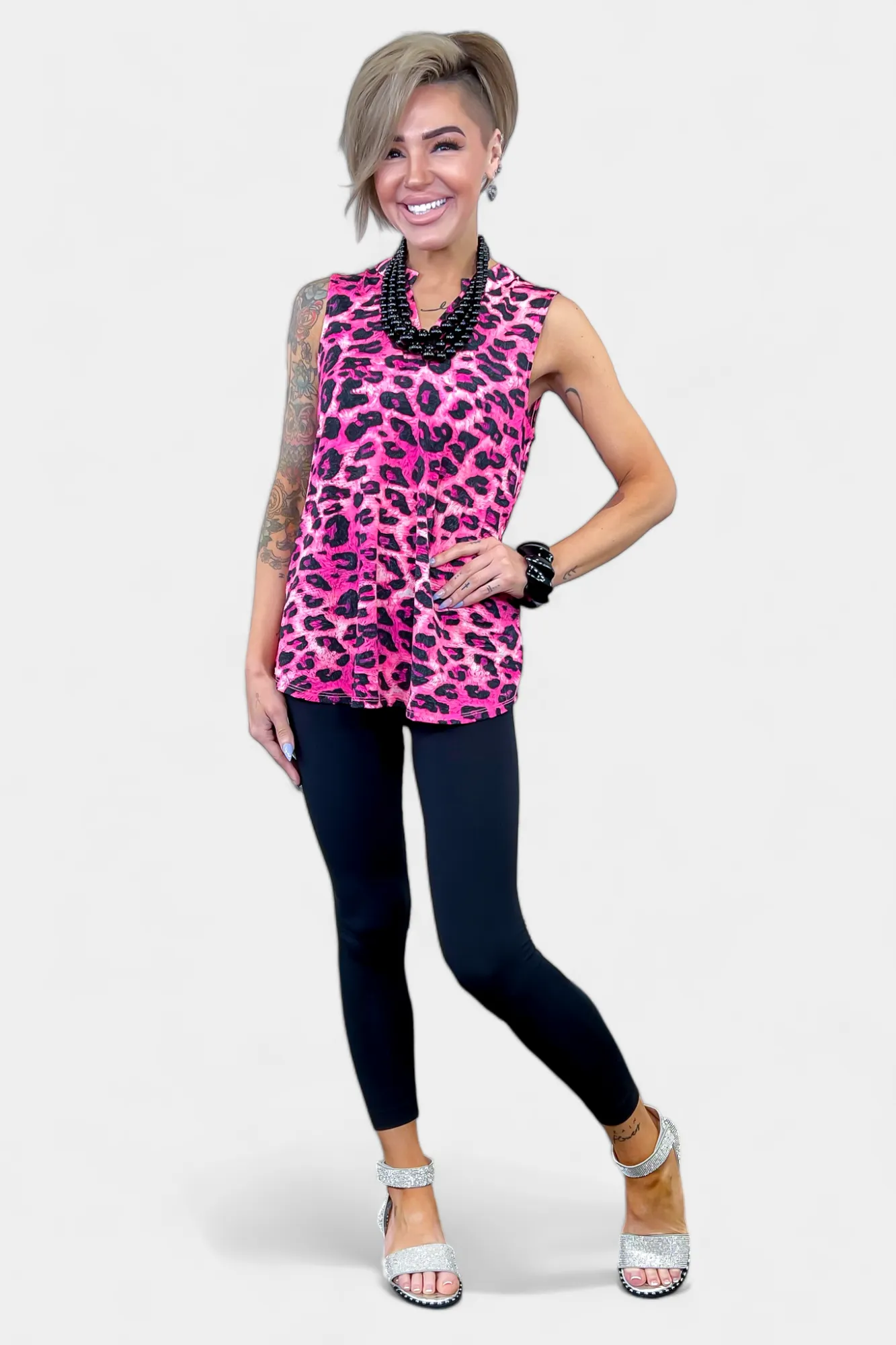 Pink Multi Animal Lizzy Tank Top sold by ZZs product image thumbnail 2