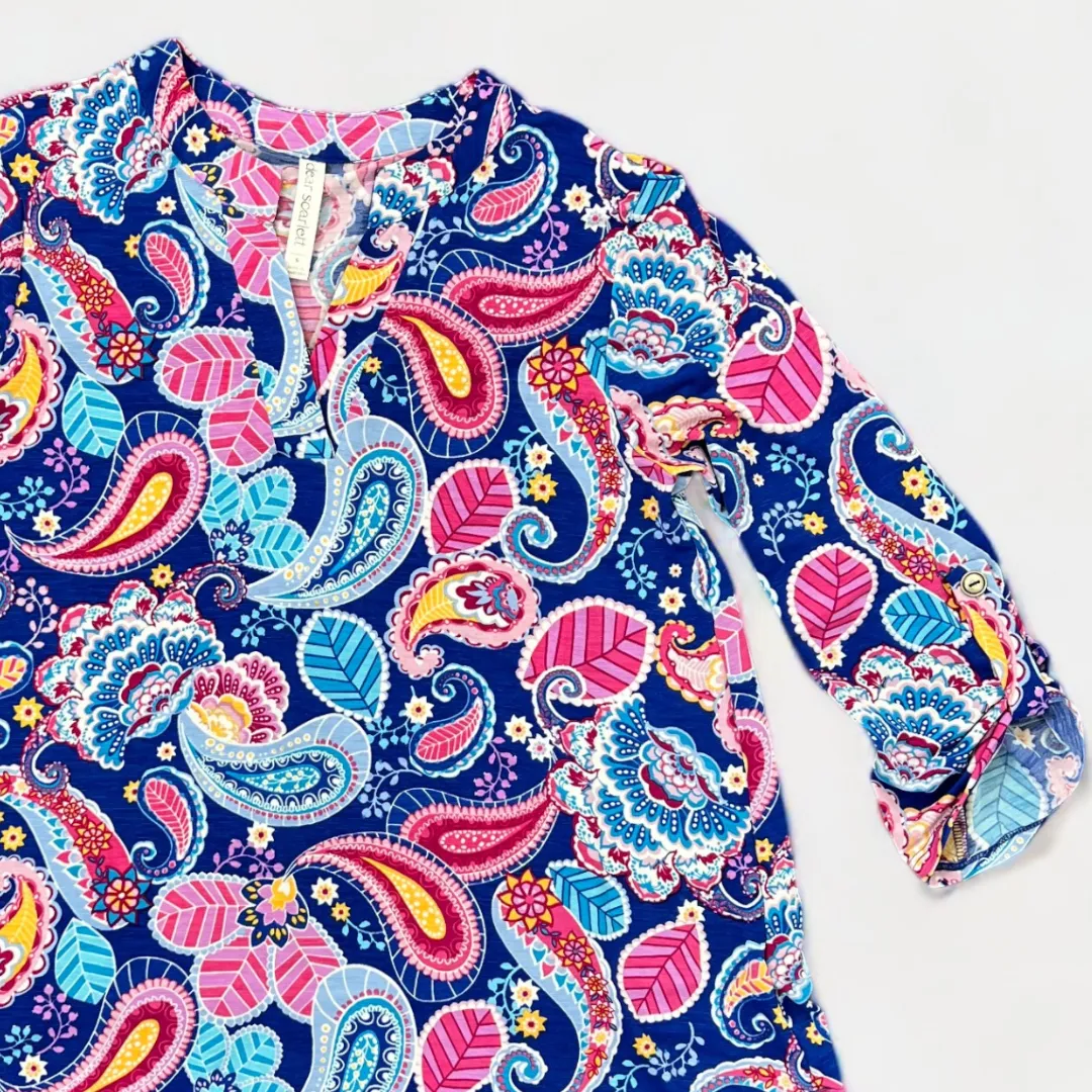 Blue Multi Paisley Lizzy Top sold by ZZs product image thumbnail 3