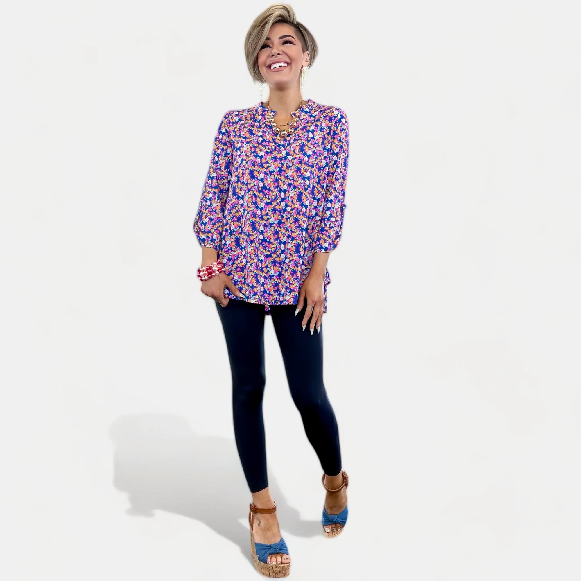 Blue Multi Lizzy Top sold by ZZs product image thumbnail 4