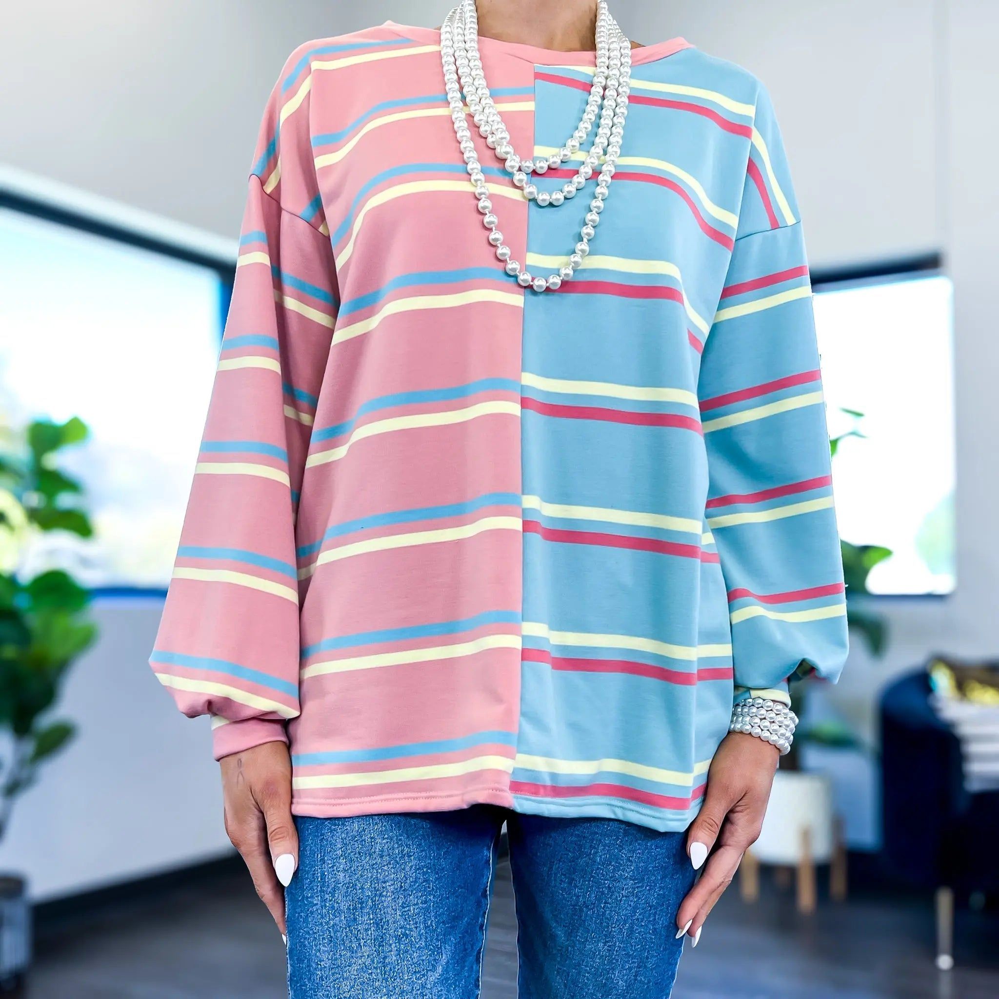 Striped Colorblock Top sold by ZZs product image thumbnail 3