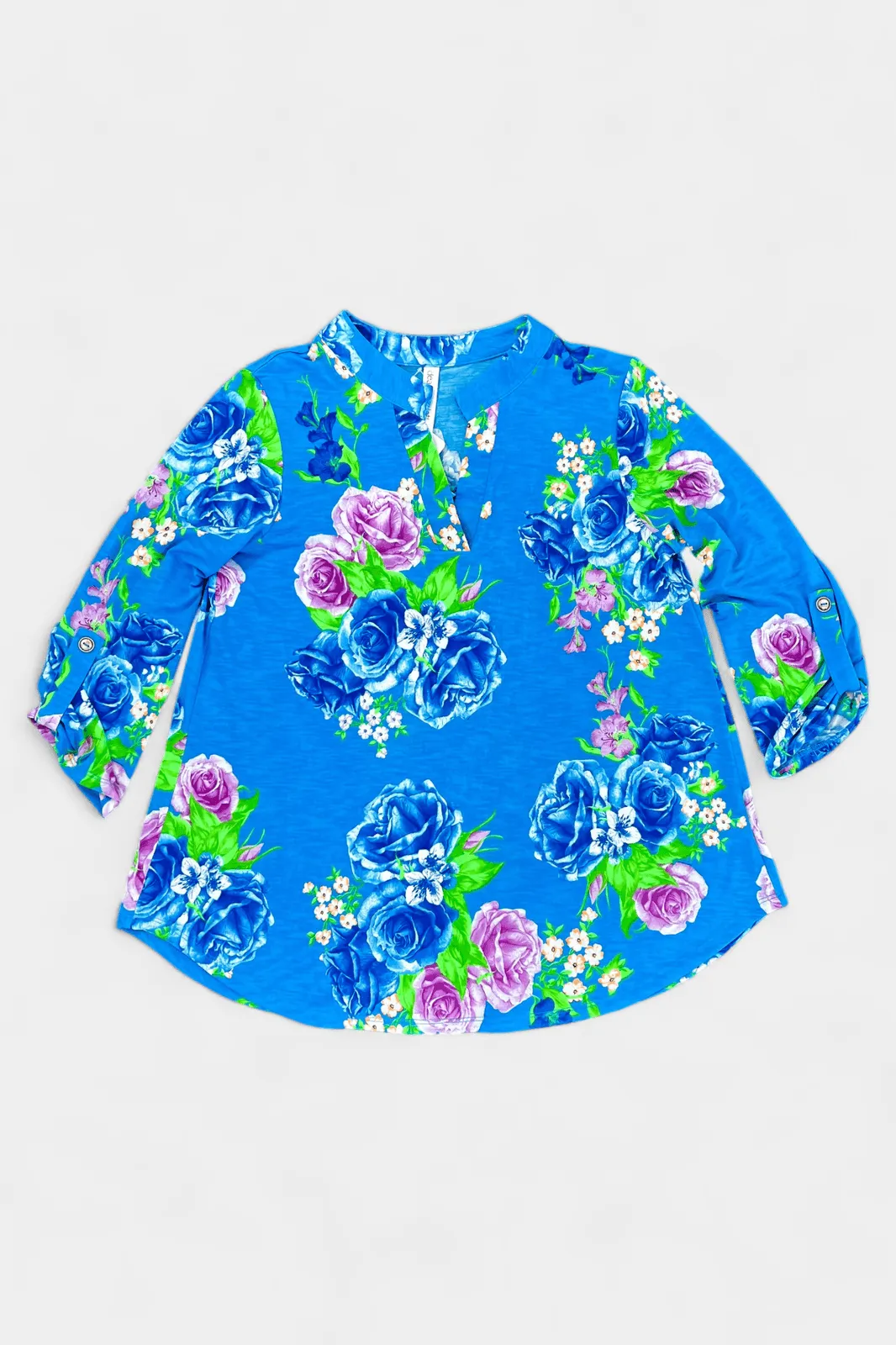 Blue Floral Lizzy Top sold by ZZs product image thumbnail 2