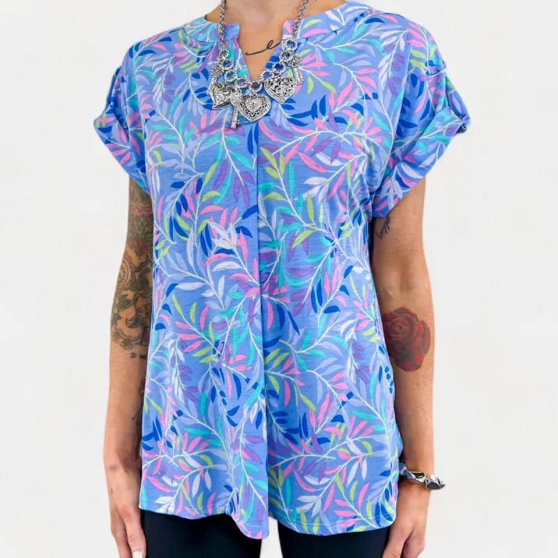 Blue Lizzy Short Sleeve Top [NO RETURNS] sold by ZZs