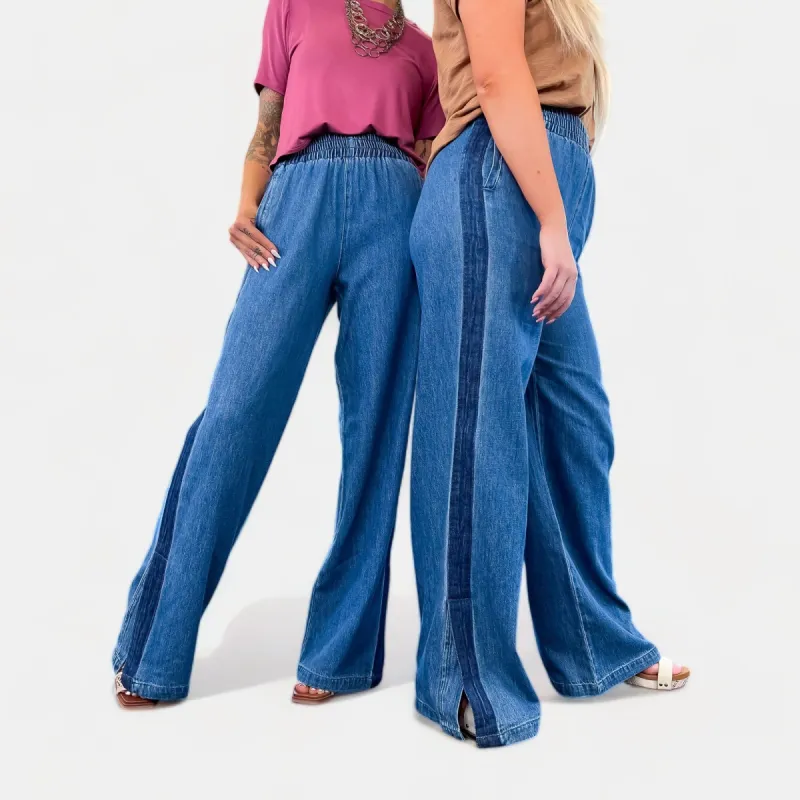 Pull On Wide Leg Jeans [NO RETURNS] sold by ZZs