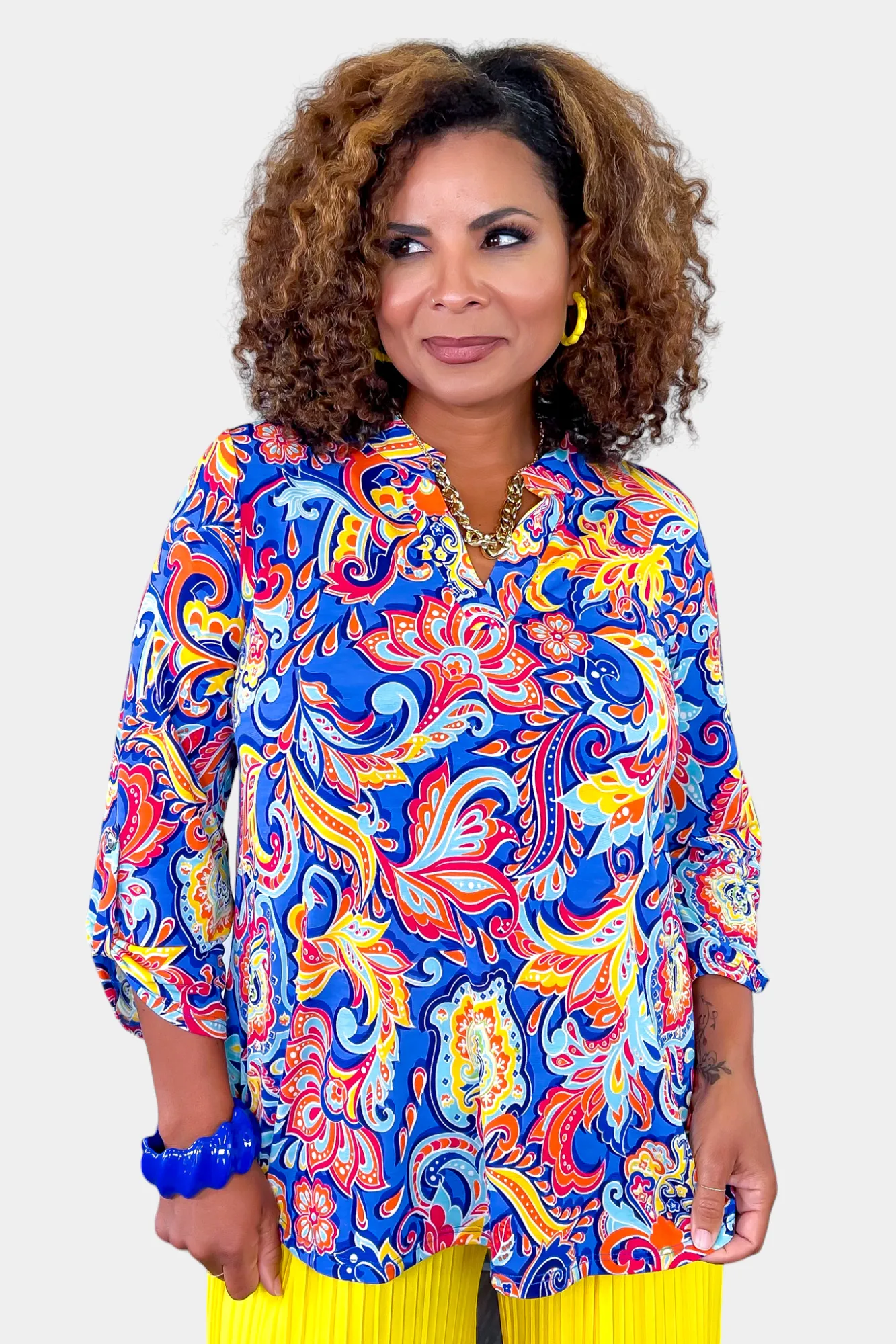 Royal Paisley Lizzy Top sold by ZZs product image thumbnail 3