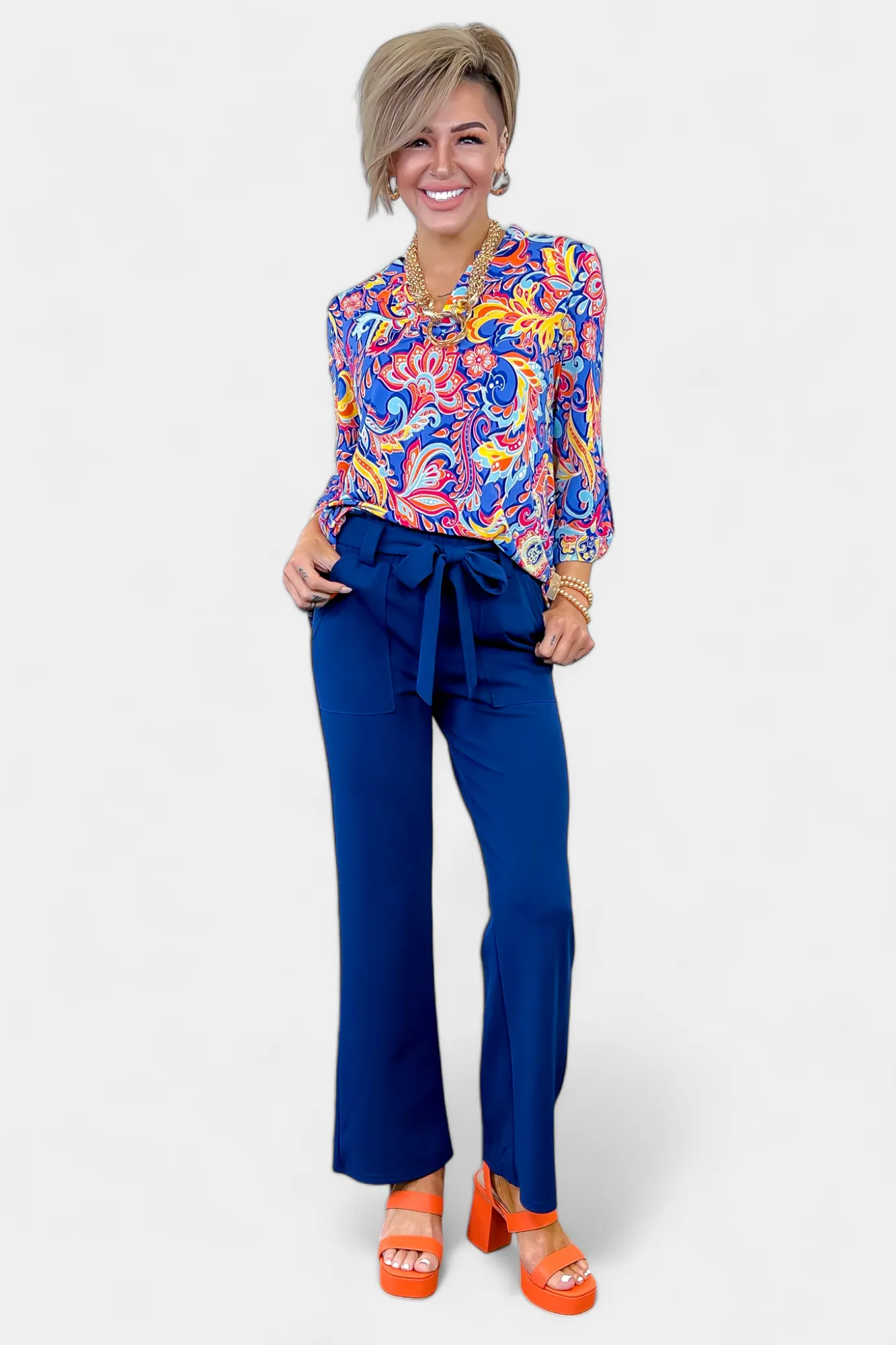 Royal Paisley Lizzy Top sold by ZZs product image thumbnail 5