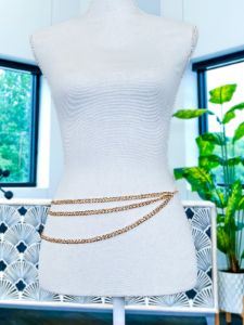 Metal Chain Belt | Gold sold by ZZs