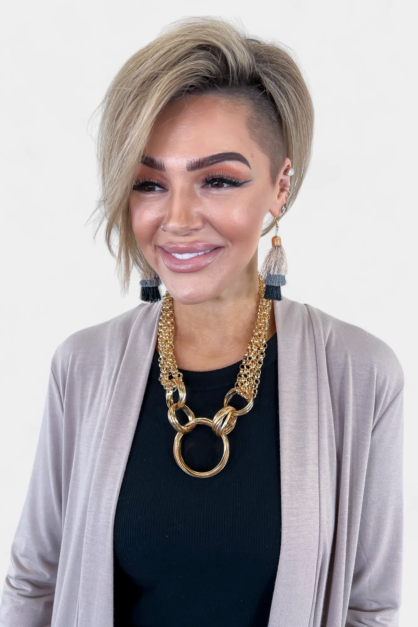 Thread Tassel Dangle Earrings sold by ZZs product image thumbnail 3