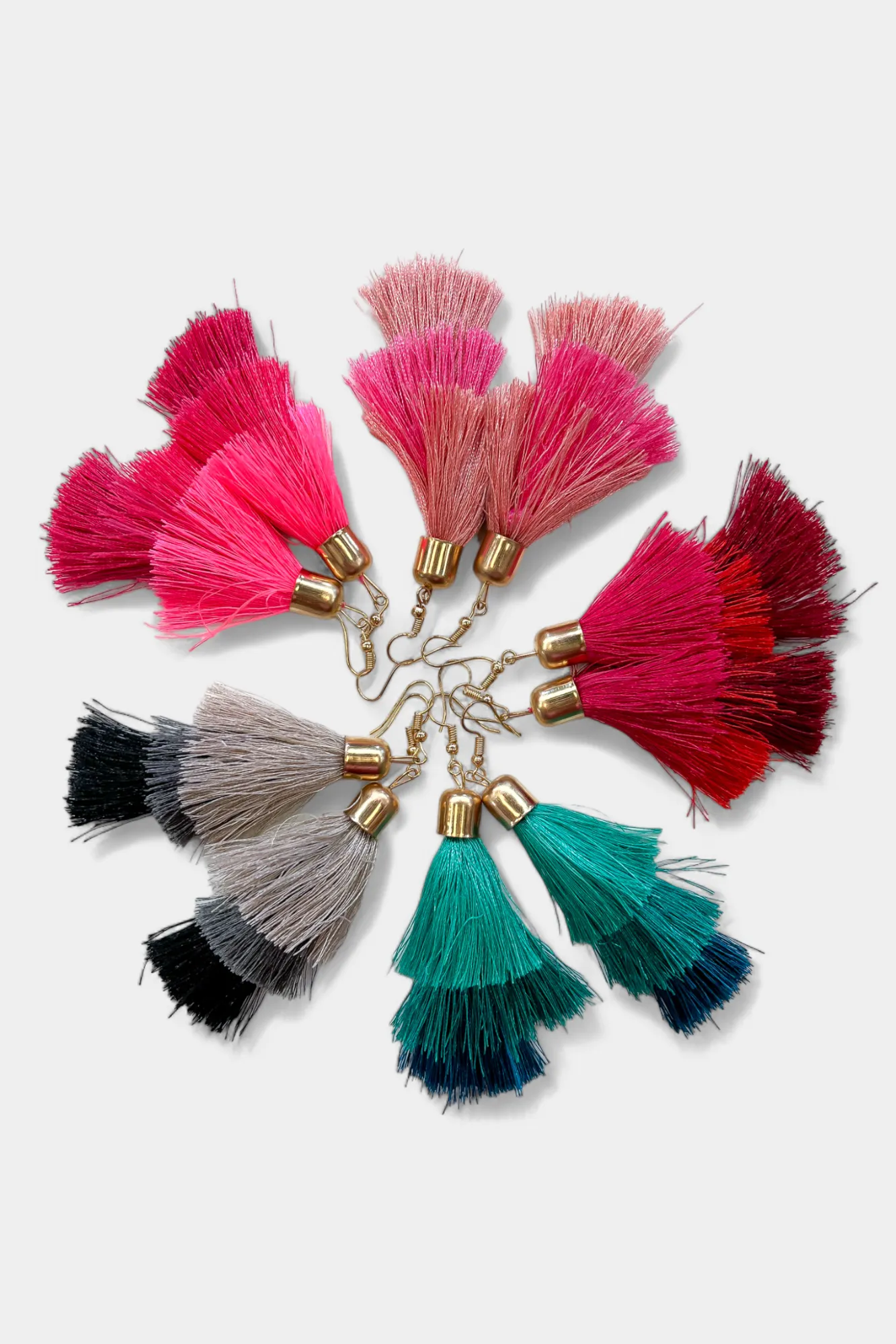 Thread Tassel Dangle Earrings sold by ZZs