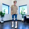 Mocha Ribbed Dolman Sleeve Top sold by ZZs