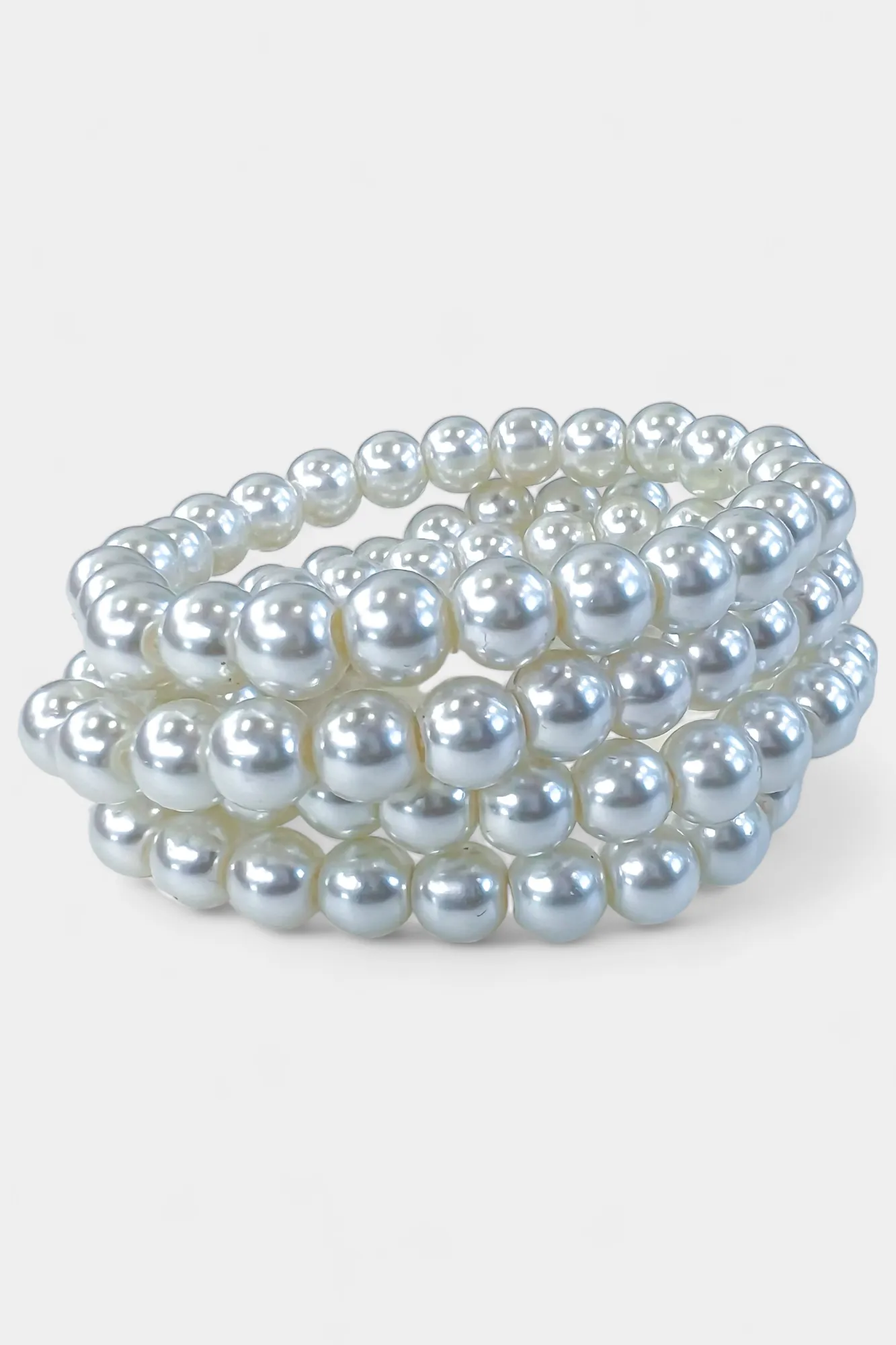 Cream Pearl Stretch Bracelets sold by ZZs product image thumbnail 3