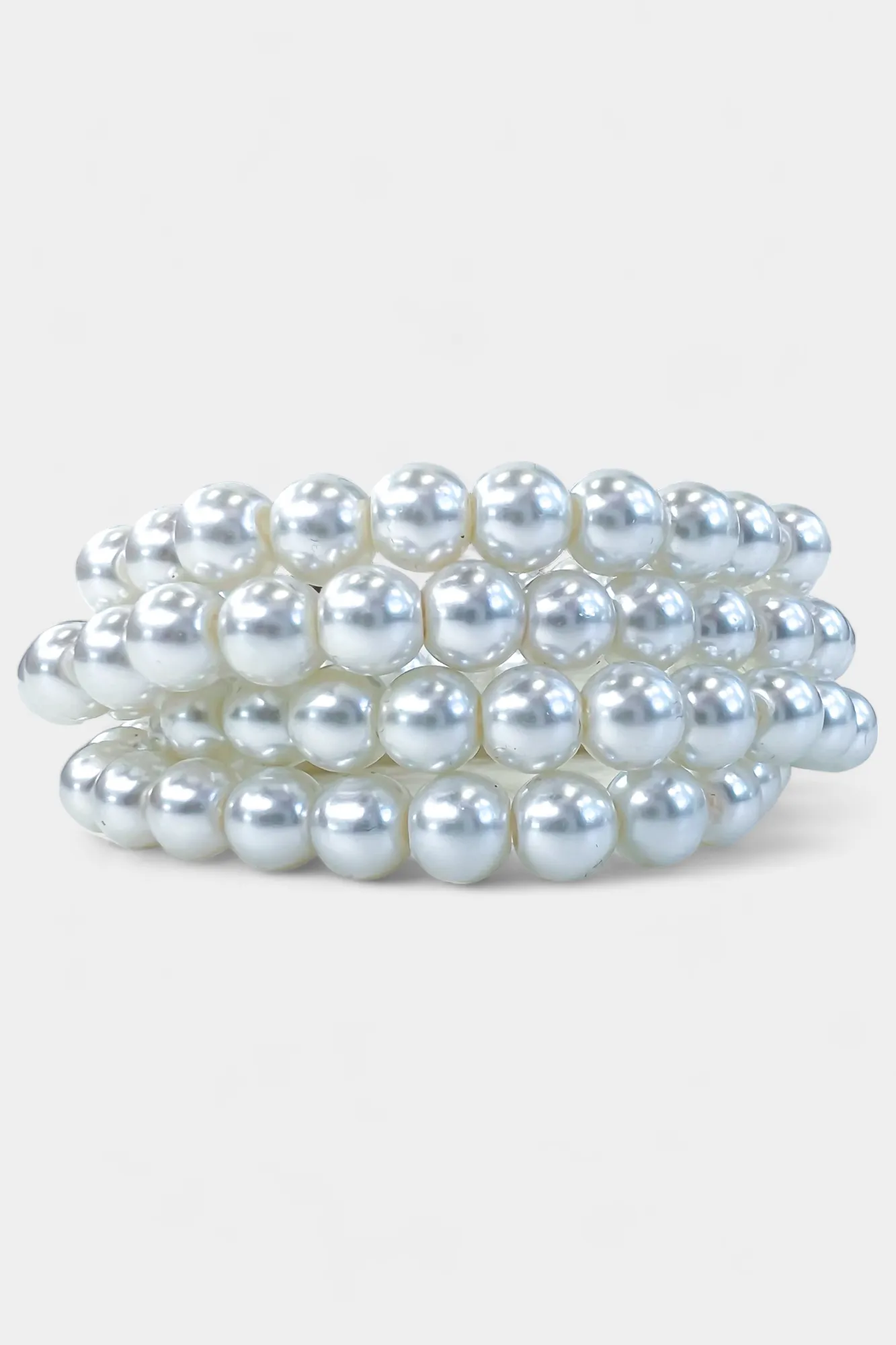 Cream Pearl Stretch Bracelets sold by ZZs