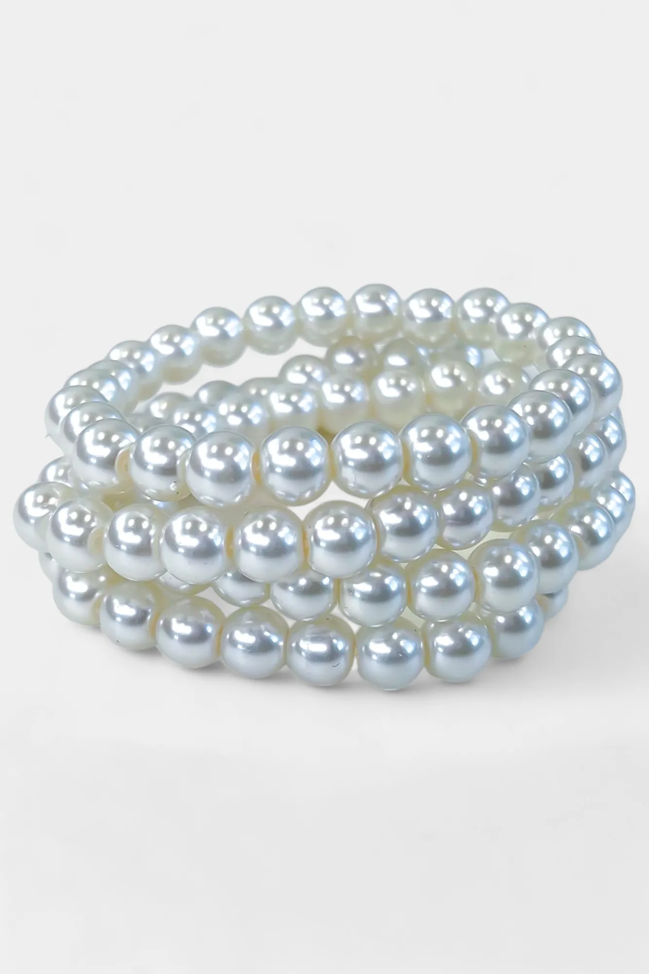 Cream Pearl Stretch Bracelets sold by ZZs product image thumbnail 5