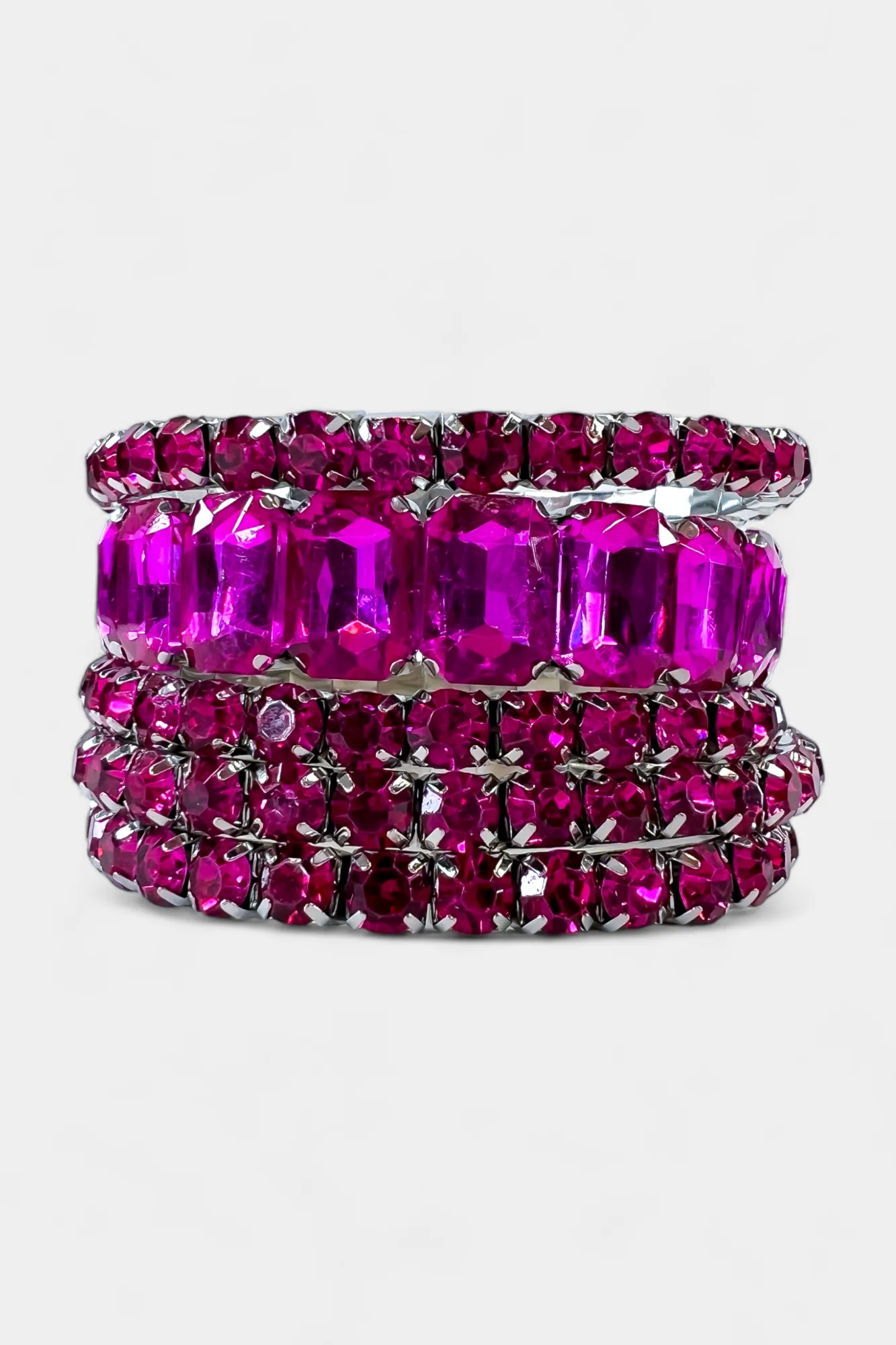Fuchsia Stone Bracelet Set sold by ZZs