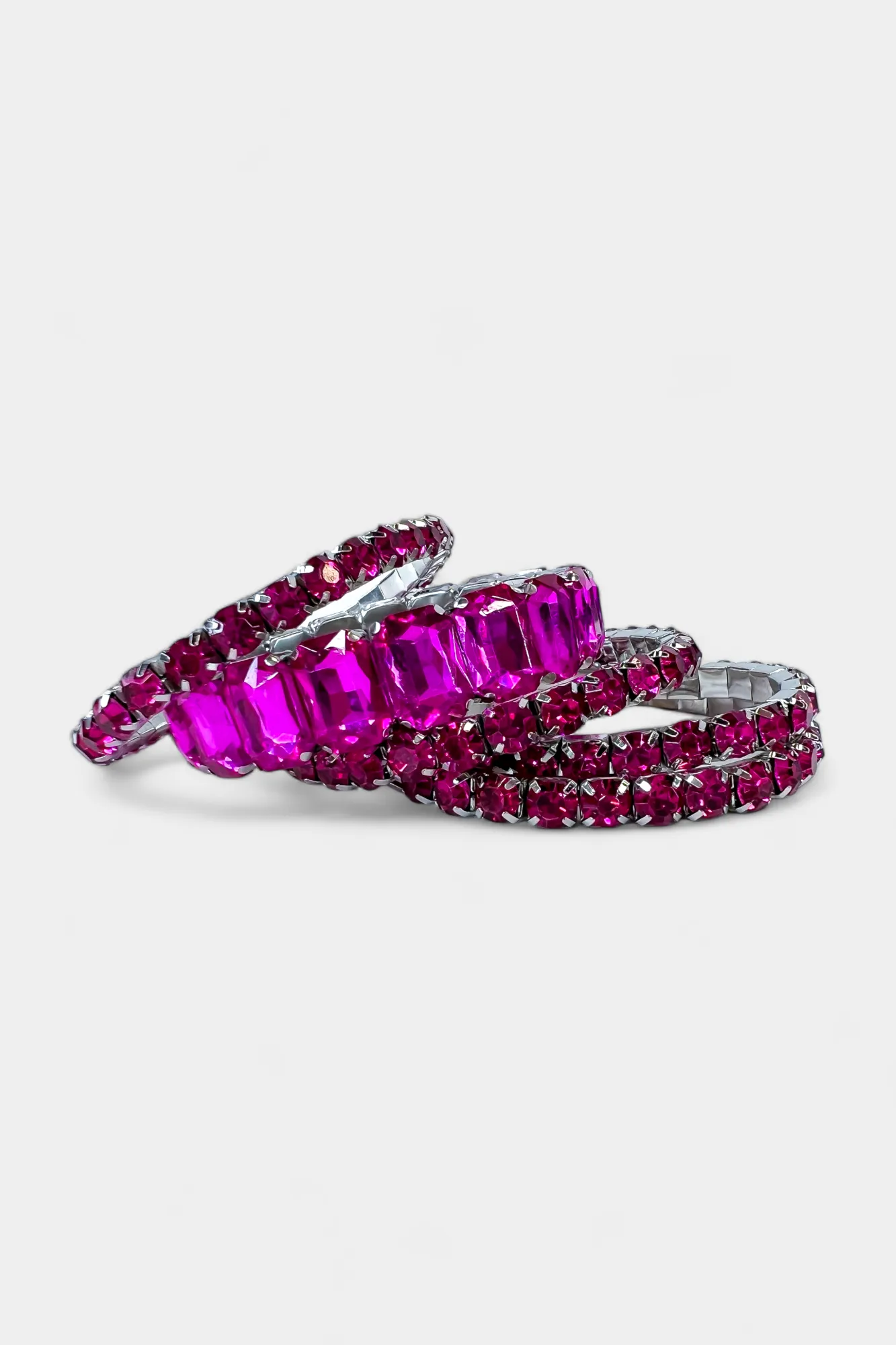 Fuchsia Stone Bracelet Set sold by ZZs product image thumbnail 2