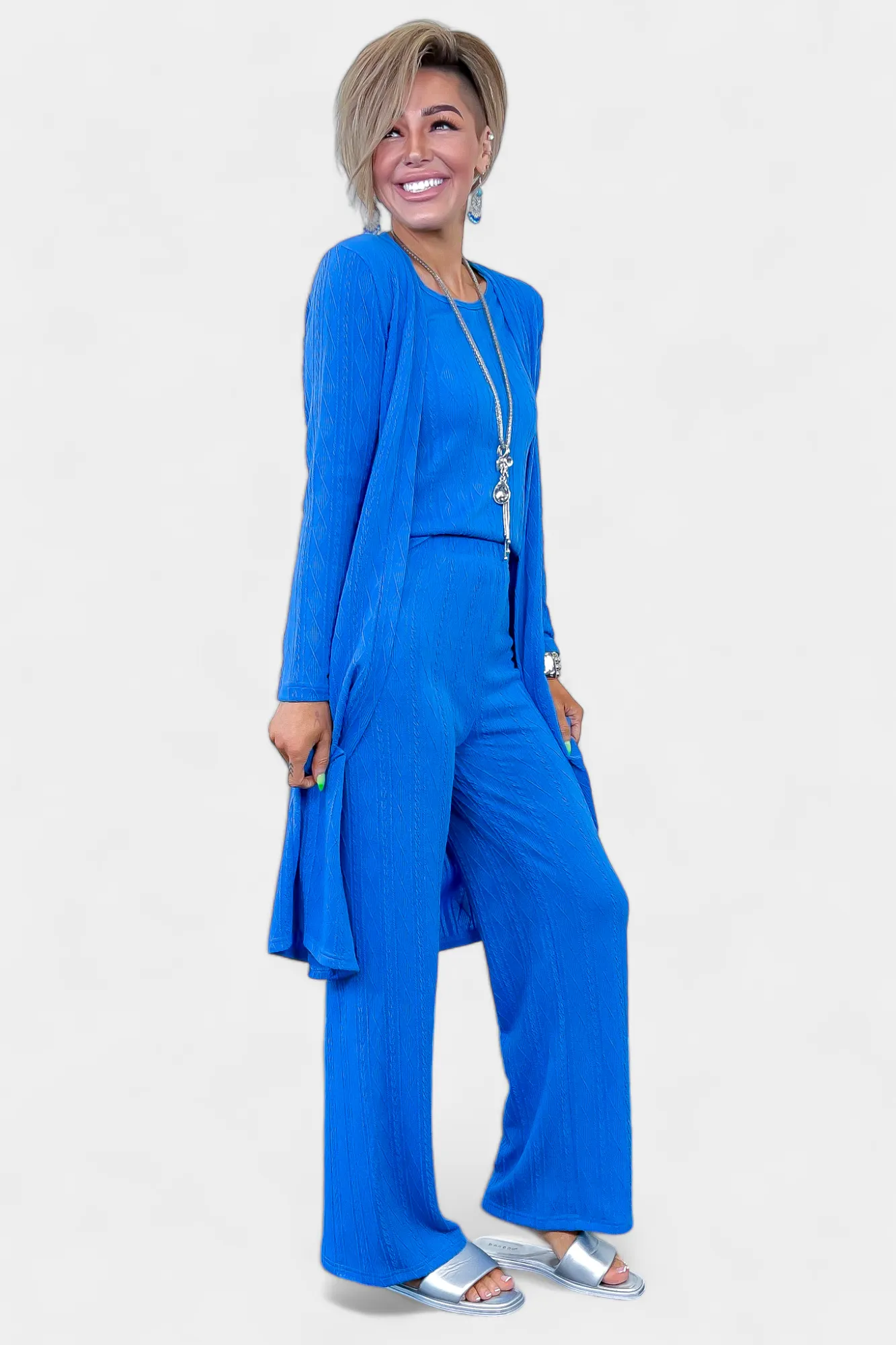 3 Piece Knit Cardigan Set sold by ZZs product image thumbnail 3