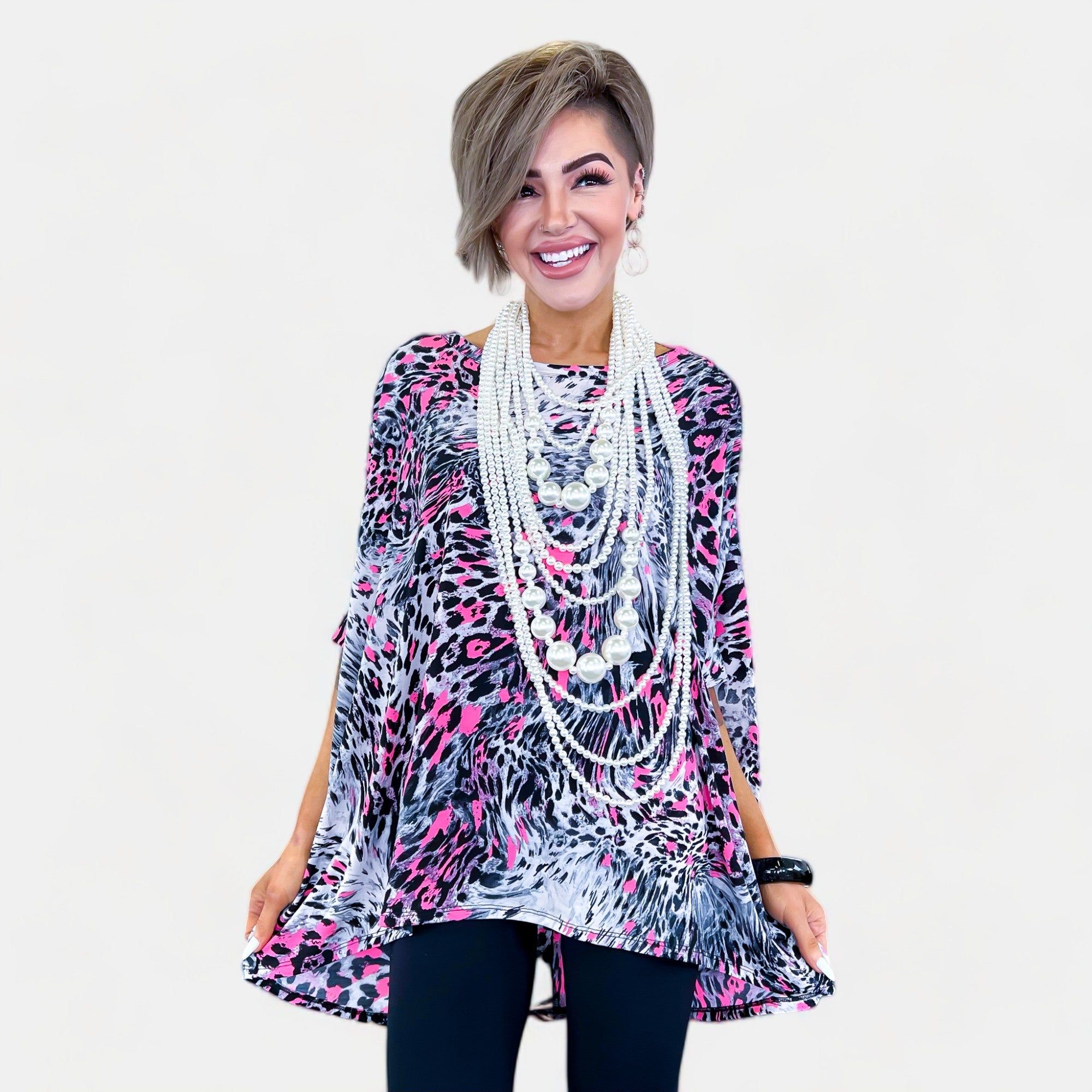 Grey Pink Animal Essential Top sold by ZZs product image thumbnail 4