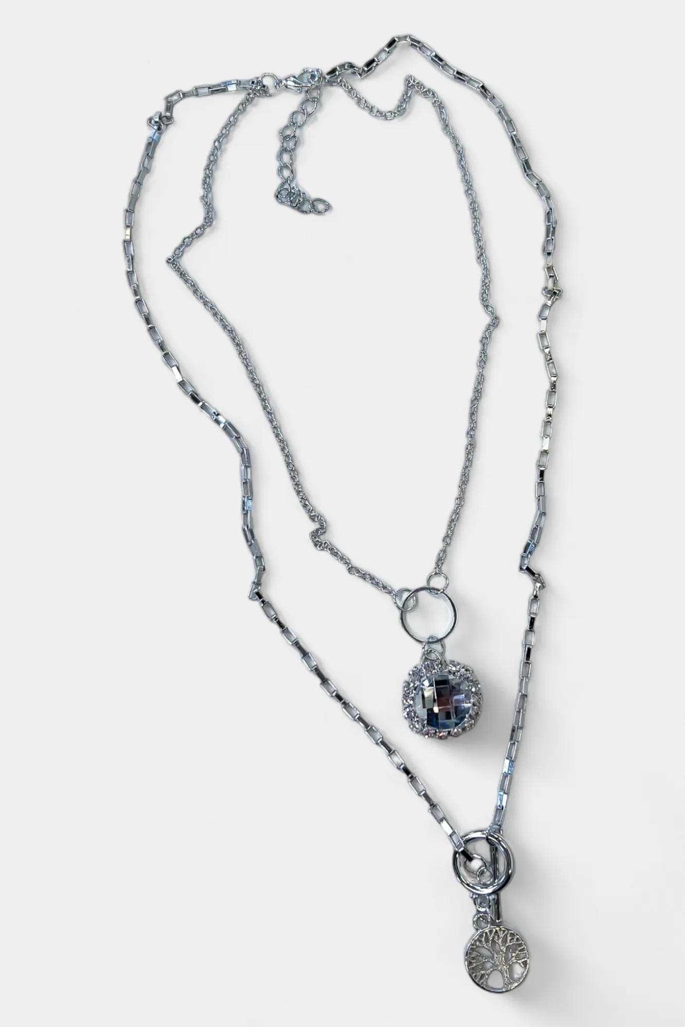 Silver Tree of Life Stone Necklace sold by ZZs