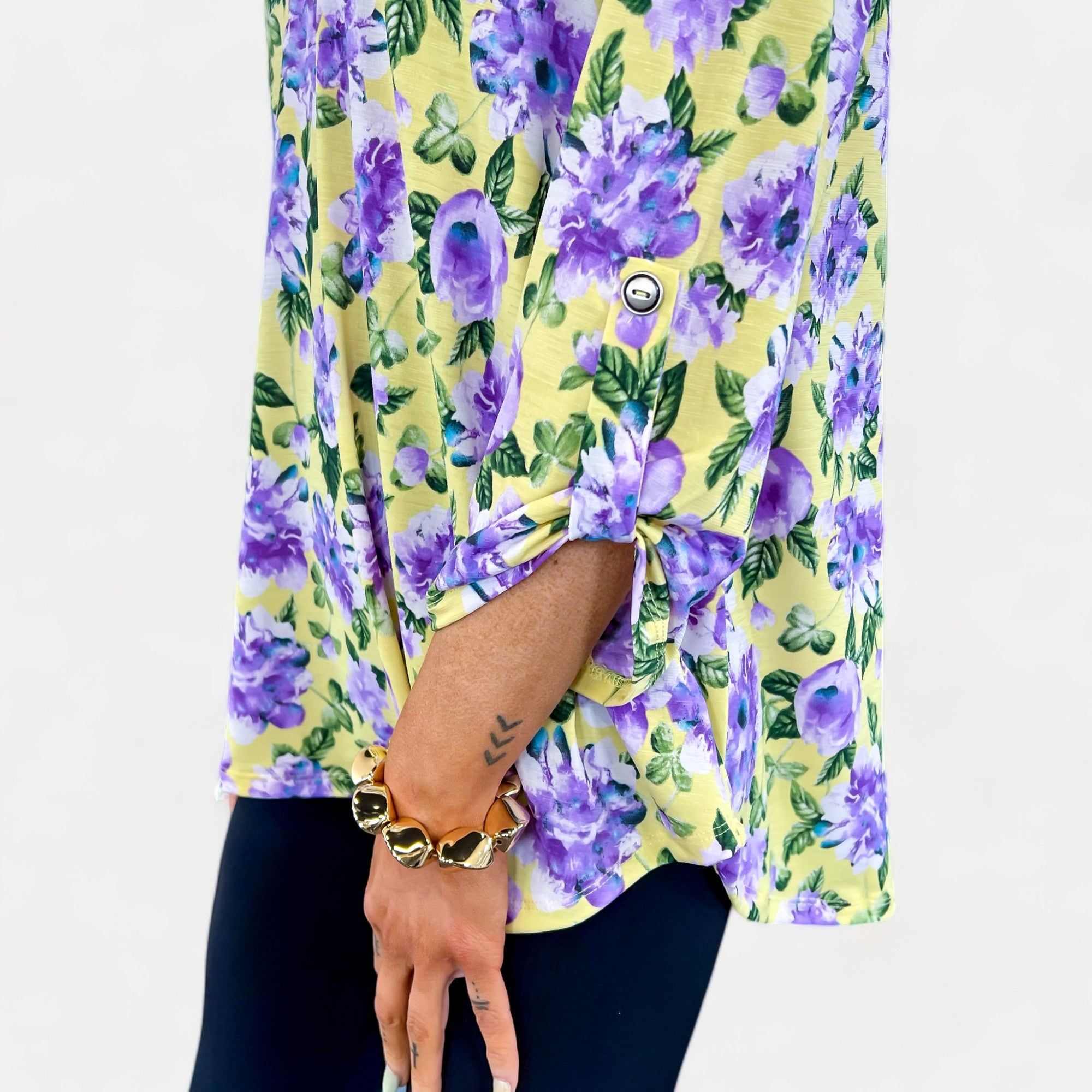 Yellow Multi Floral Lizzy Top sold by ZZs product image thumbnail 4