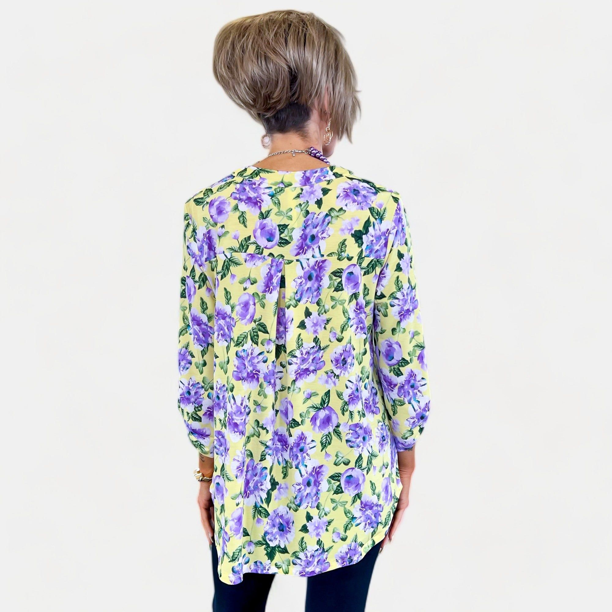 Yellow Multi Floral Lizzy Top sold by ZZs product image thumbnail 5
