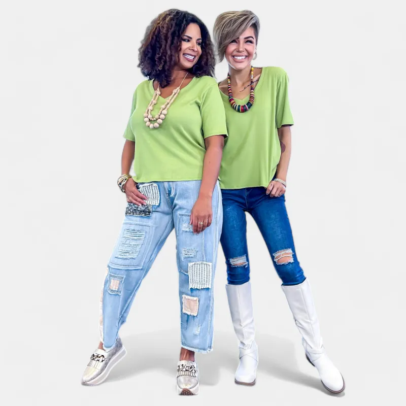 Green Girlie Tee [NO RETURNS] sold by ZZs