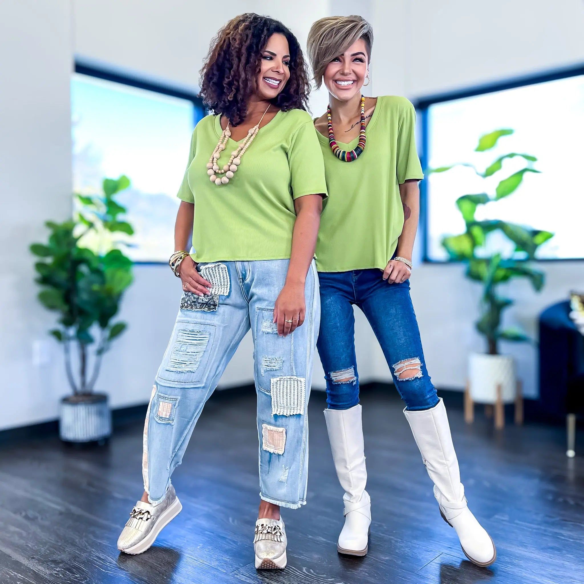 Green Girlie Tee sold by ZZs