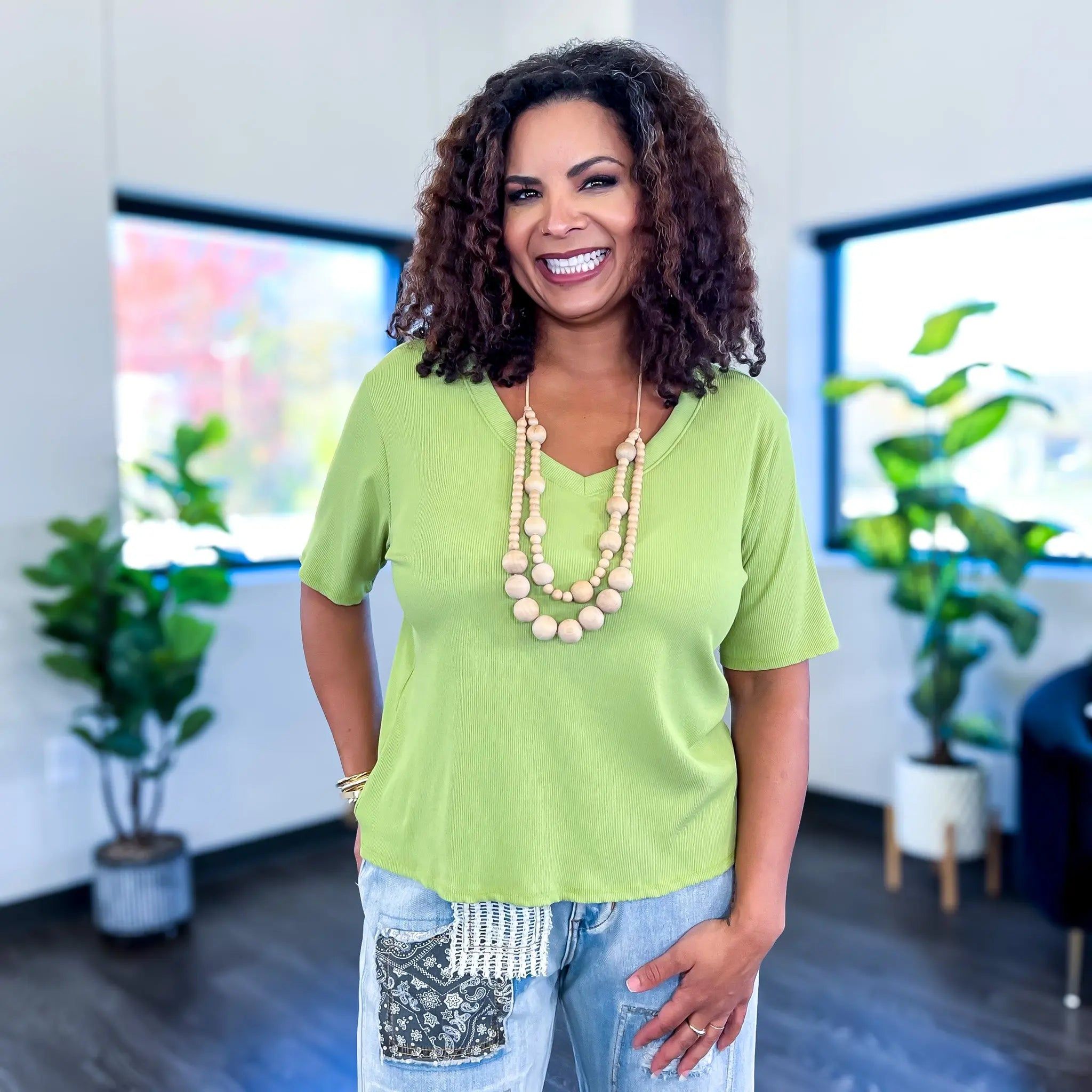 Green Girlie Tee sold by ZZs product image thumbnail 2