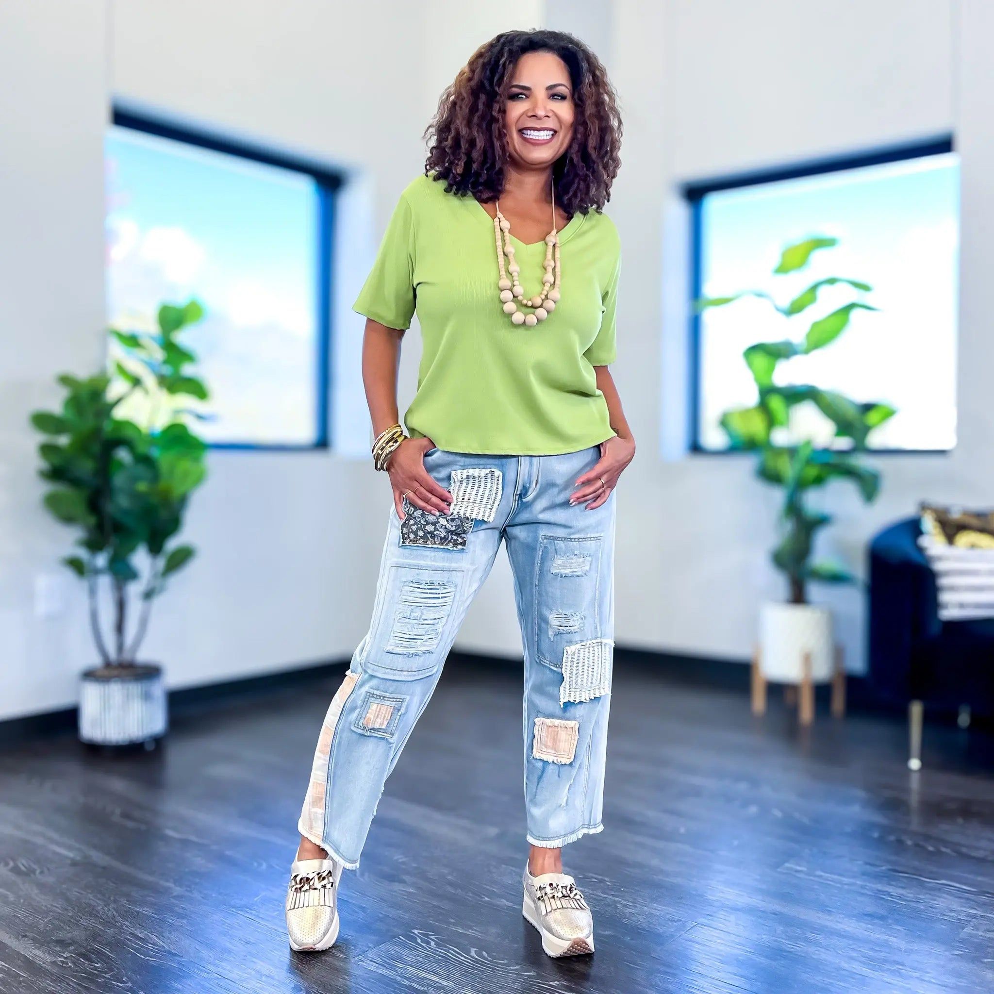 Green Girlie Tee sold by ZZs product image thumbnail 5