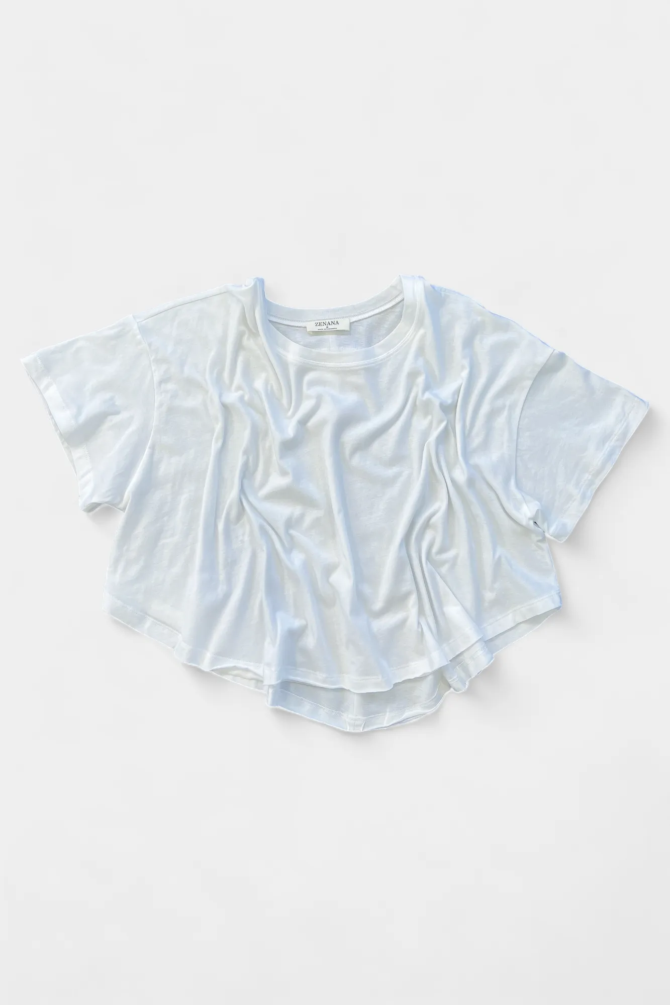 White Oversized Short Sleeve Top sold by ZZs product image thumbnail 2