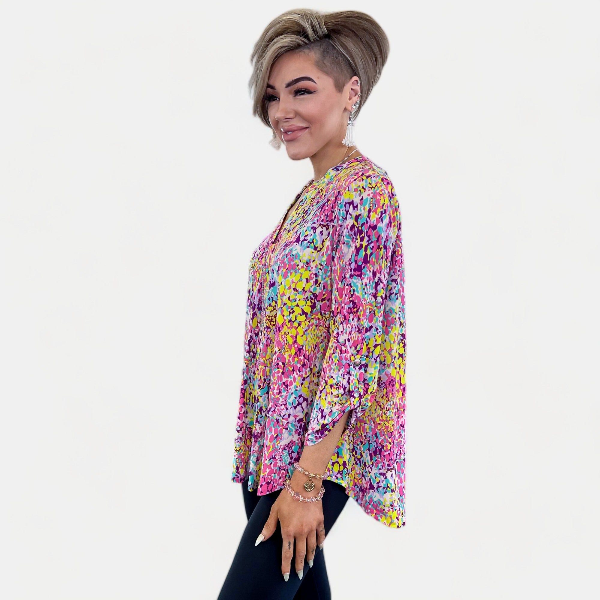 Magenta Multi Lizzy Top sold by ZZs product image thumbnail 4