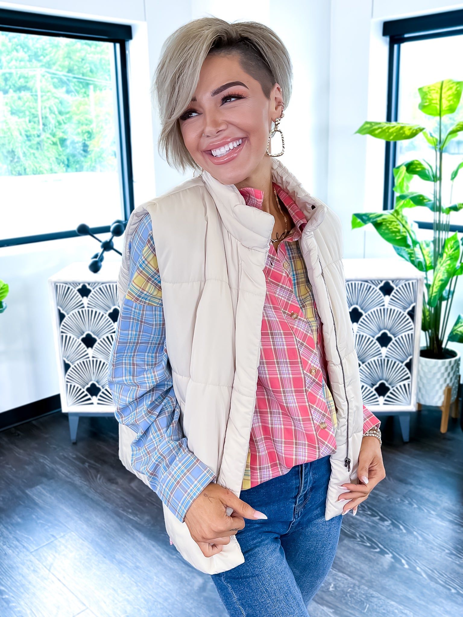 Plaid Button Down Top sold by ZZs product image thumbnail 9