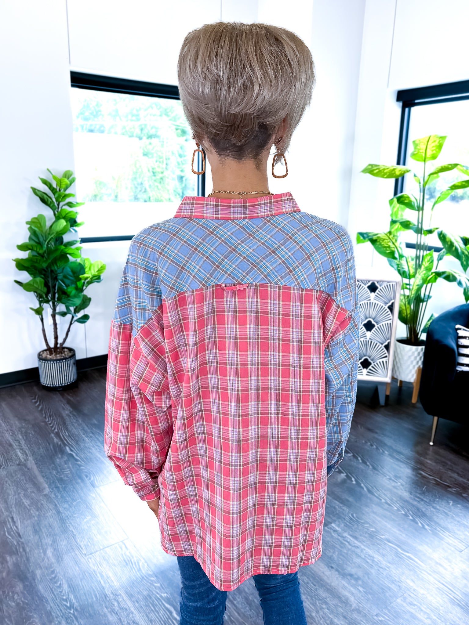 Plaid Button Down Top sold by ZZs product image thumbnail 6