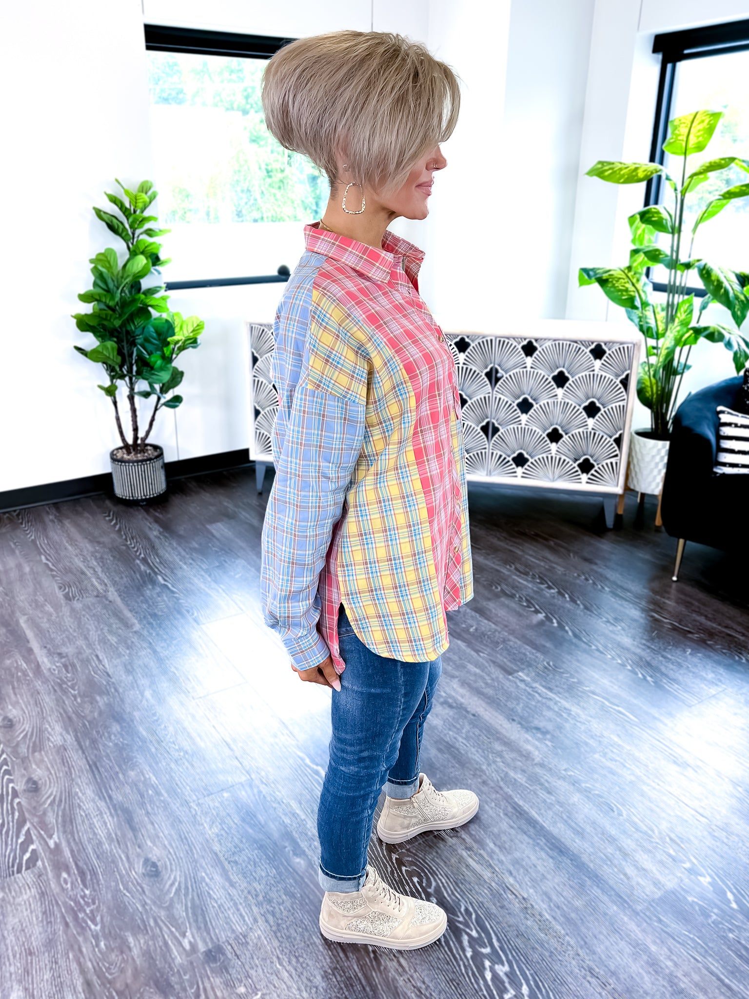 Plaid Button Down Top sold by ZZs product image thumbnail 10