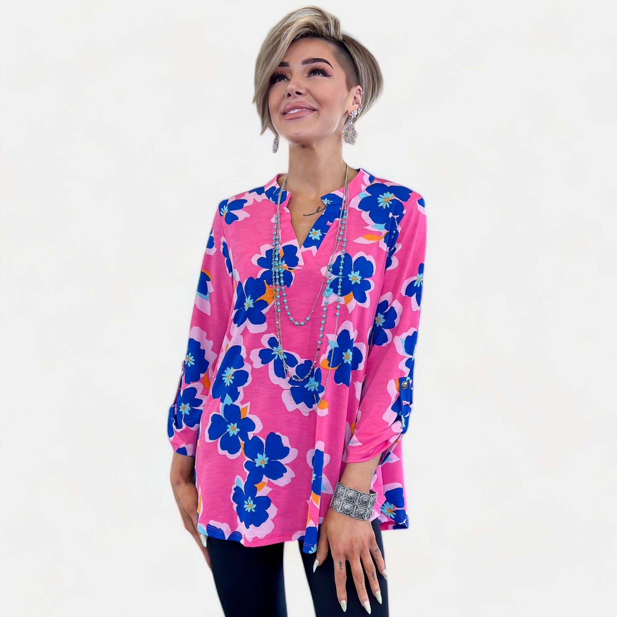 Pink Floral Lizzy Top sold by ZZs product image thumbnail 2