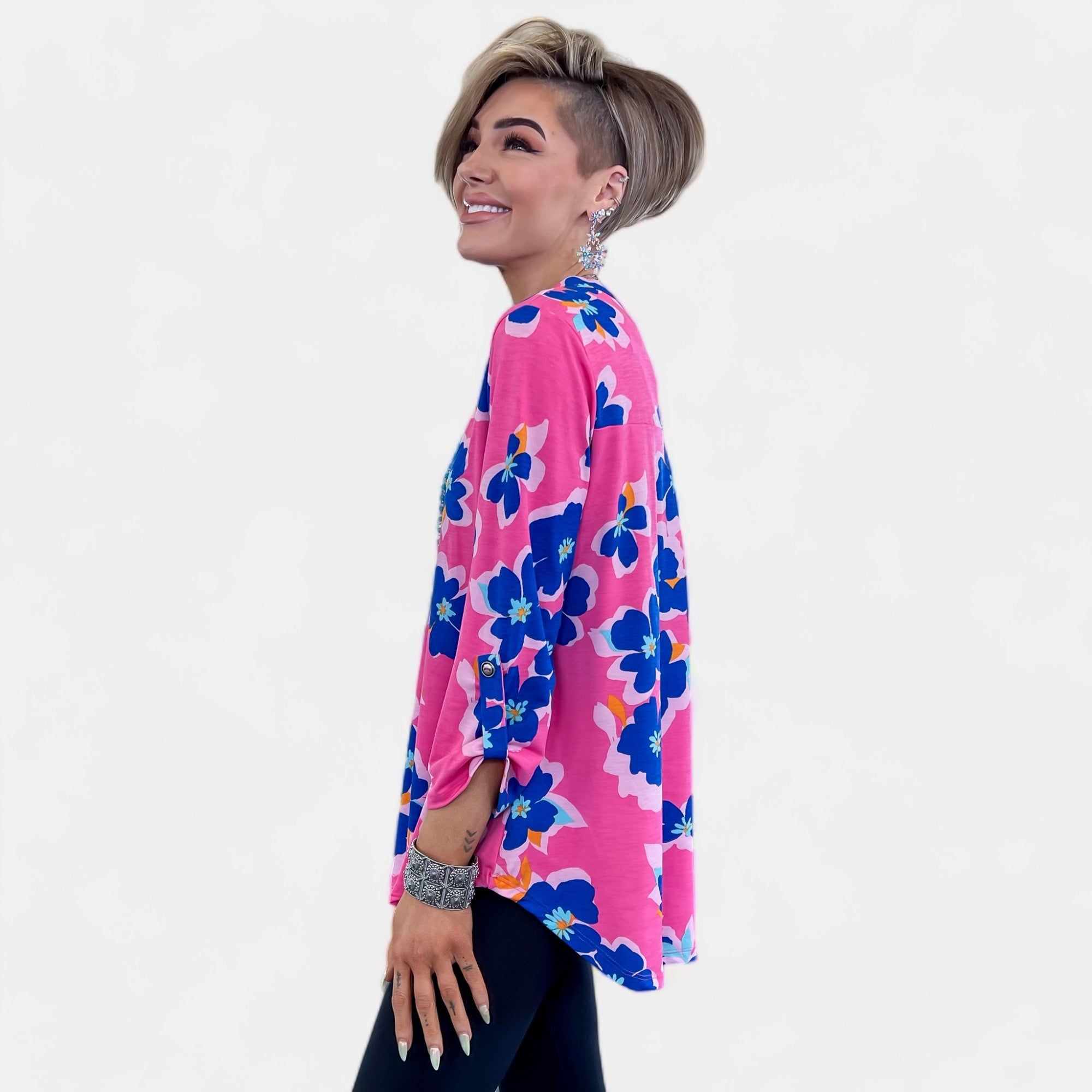 Pink Floral Lizzy Top sold by ZZs product image thumbnail 4