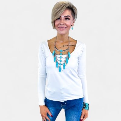 Long Sleeve Brami | White [NO RETURNS] sold by ZZs