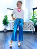 Metallic Crop Pants | Turquoise [NO RETURNS] sold by ZZs