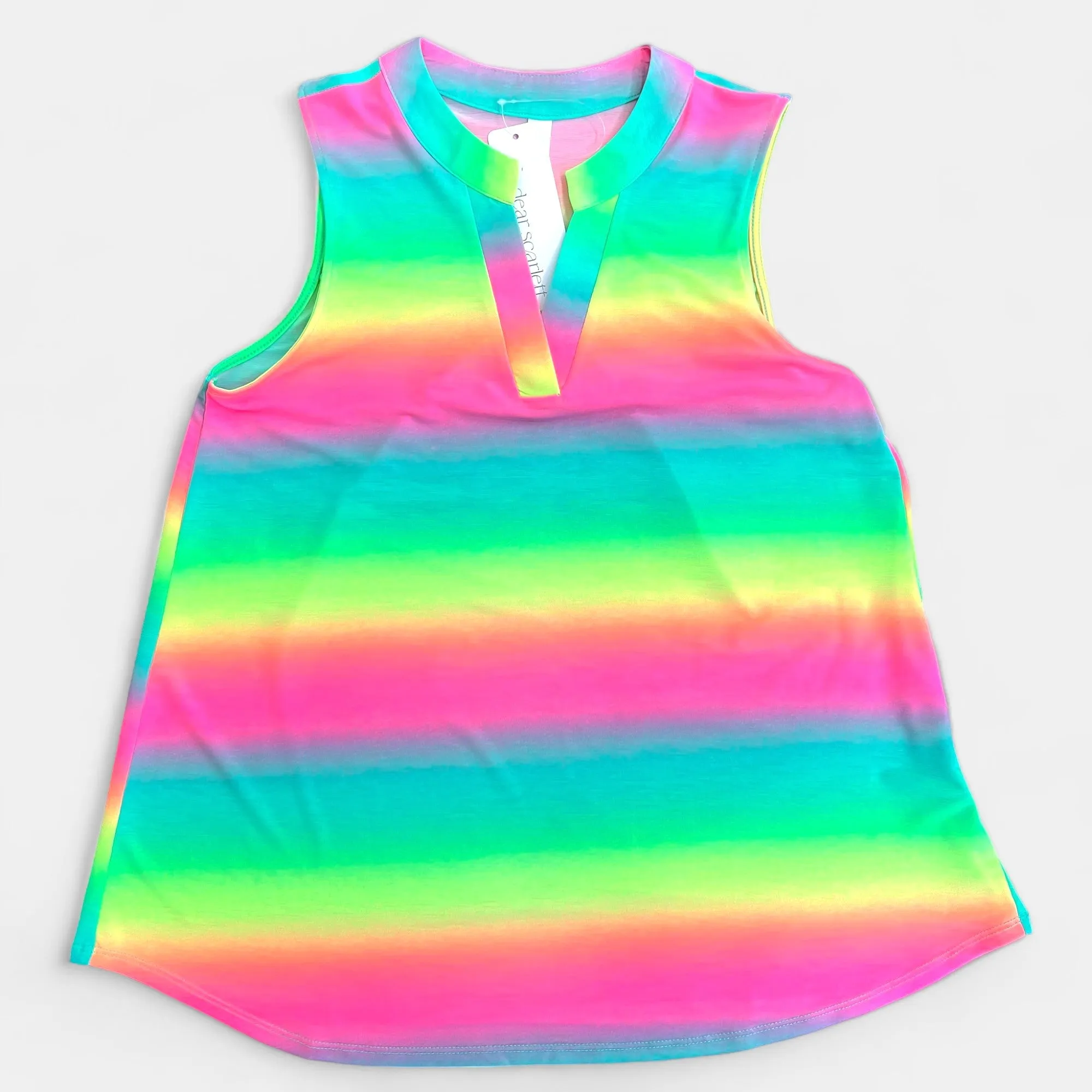 Multi Stripe Ombre Lizzy Tank Top sold by ZZs product image thumbnail 3