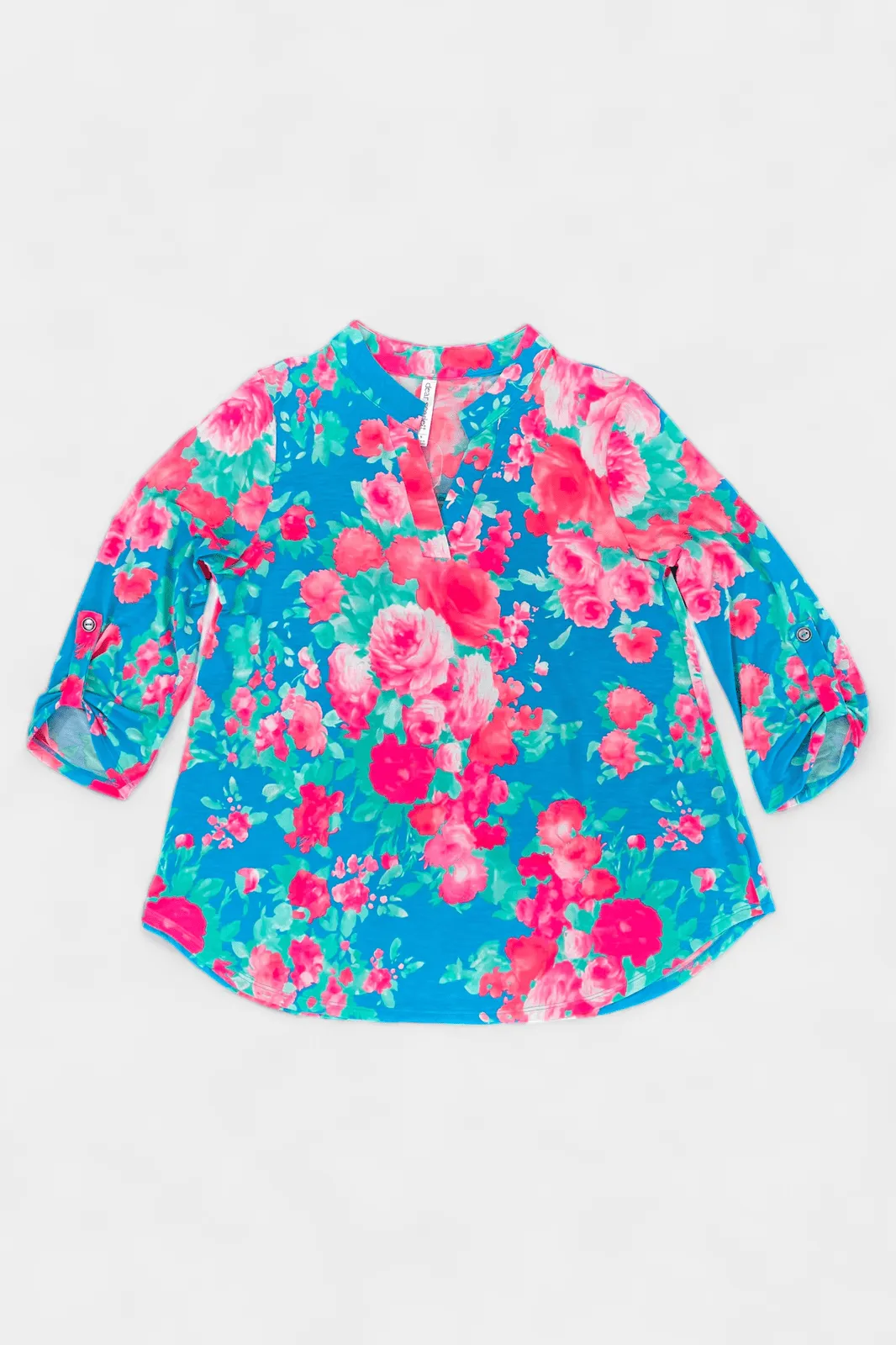 Blue Floral Abstract Lizzy Top sold by ZZs product image thumbnail 2