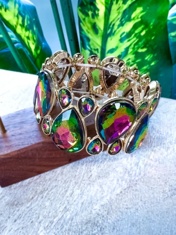 Mix Crystal Stretch Bracelet | Multi sold by ZZs