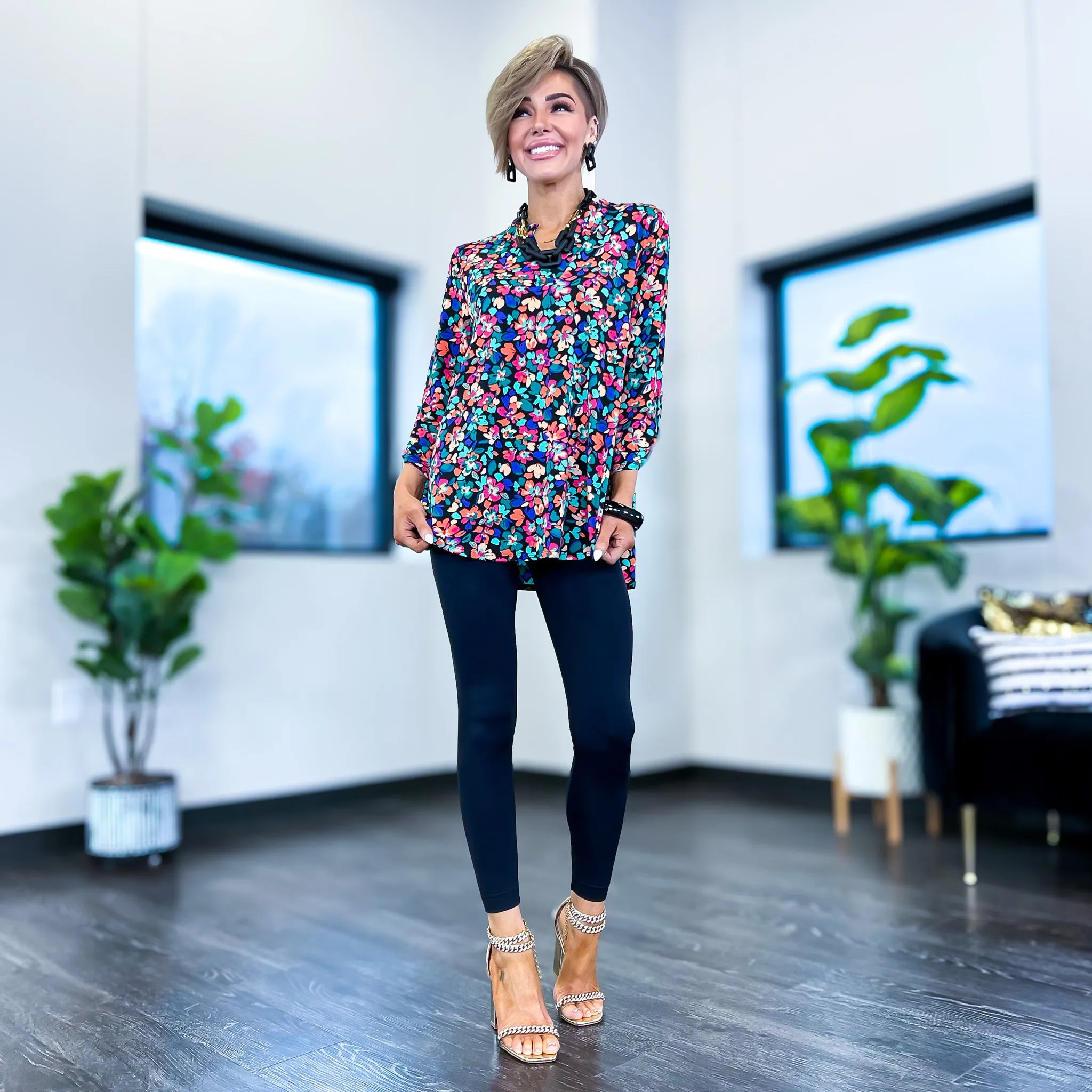 Black Floral Lizzy Top sold by ZZs product image thumbnail 3