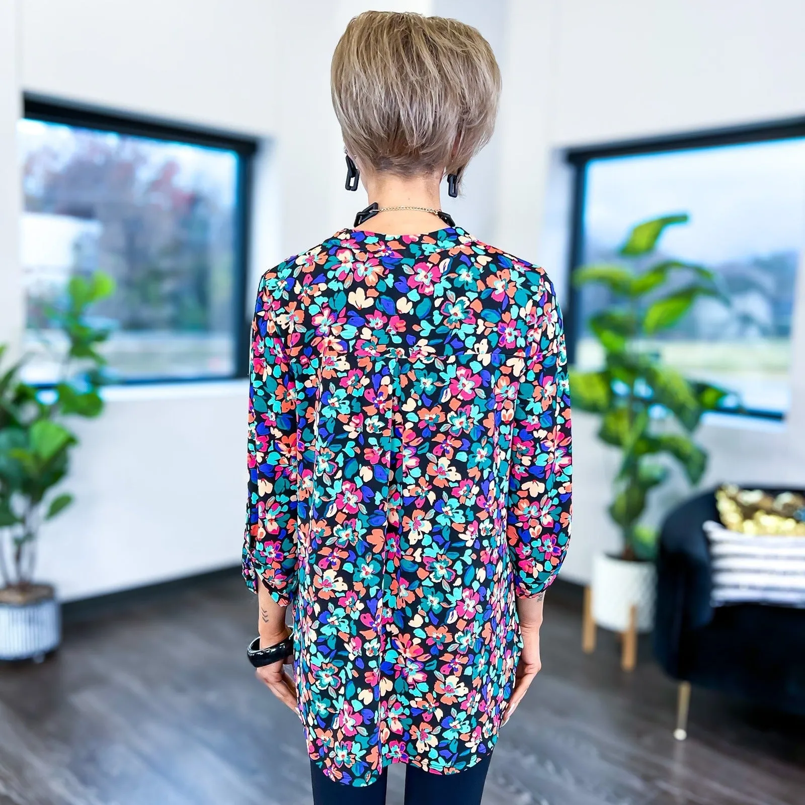 Black Floral Lizzy Top sold by ZZs product image thumbnail 5