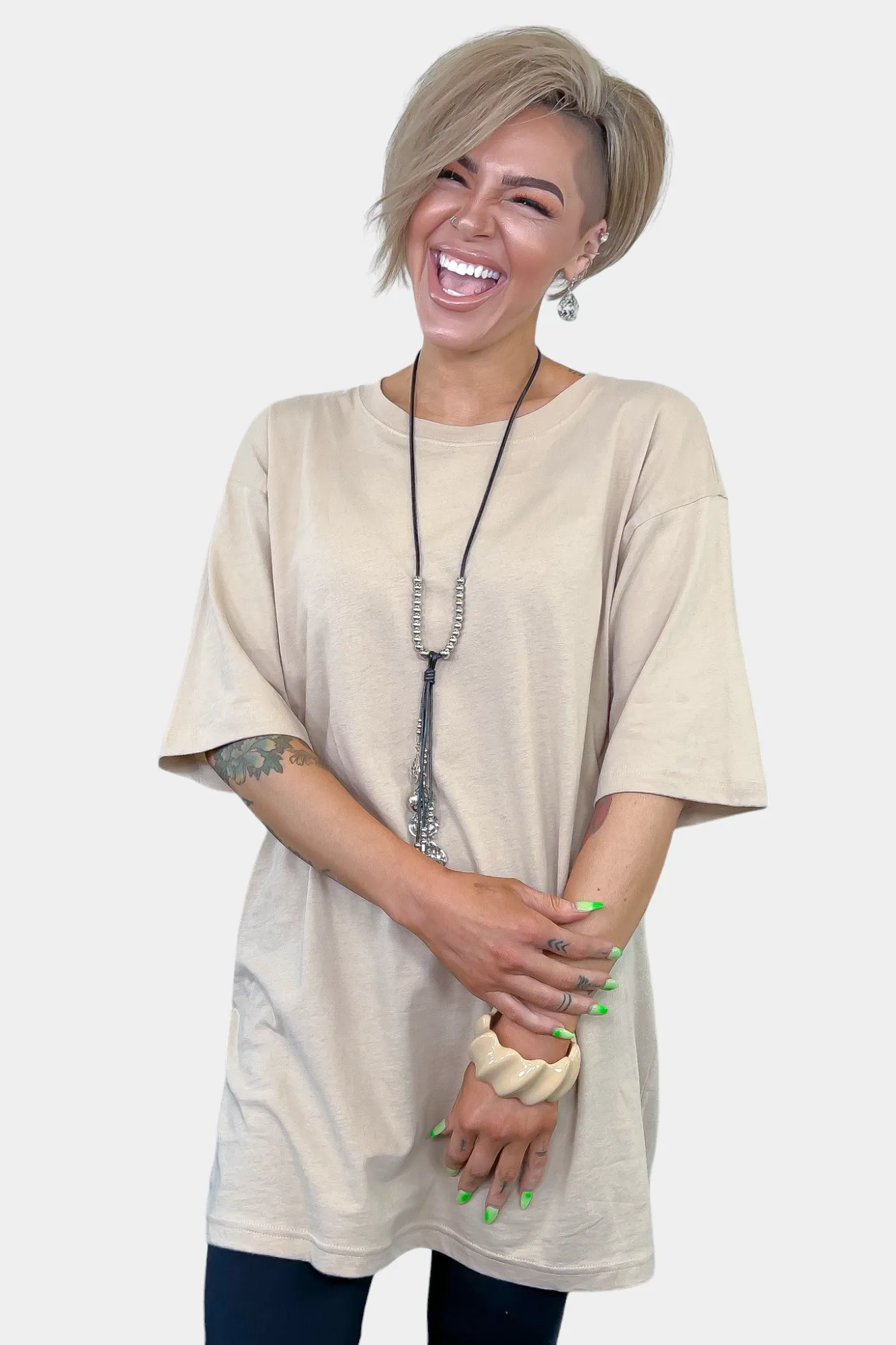 Oversized Boyfriend Tee sold by ZZs product image thumbnail 2