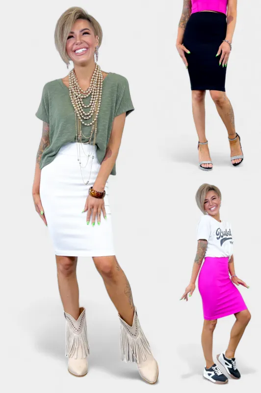 Ribbed Midi Skirt sold by ZZs