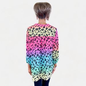 Multi Leopard Lizzy Top sold by ZZs