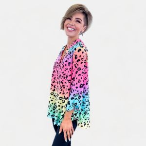 Multi Leopard Lizzy Top sold by ZZs