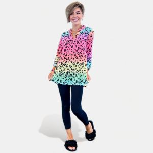 Multi Leopard Lizzy Top sold by ZZs