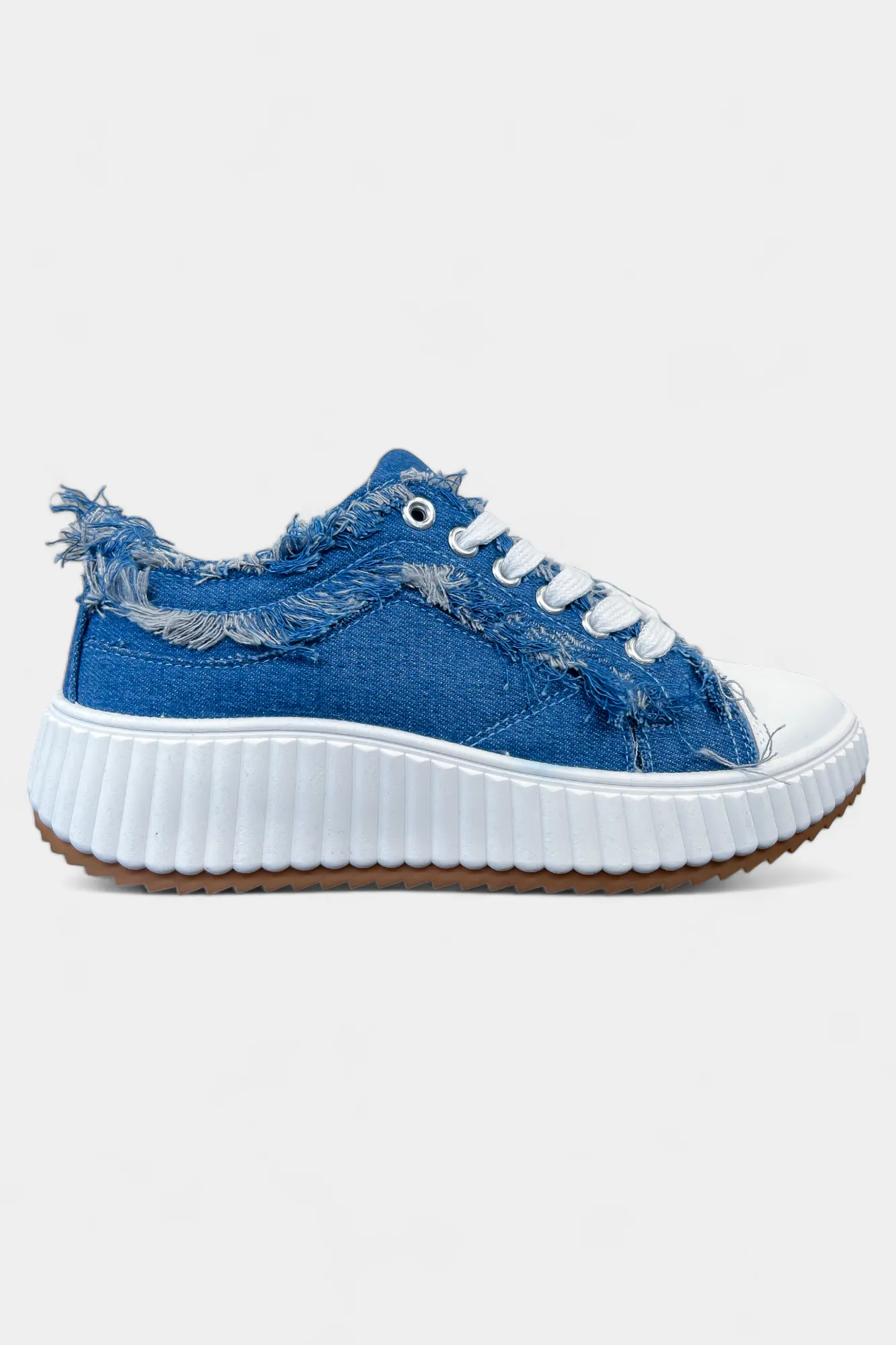 Frayed Denim Sneakers sold by ZZs