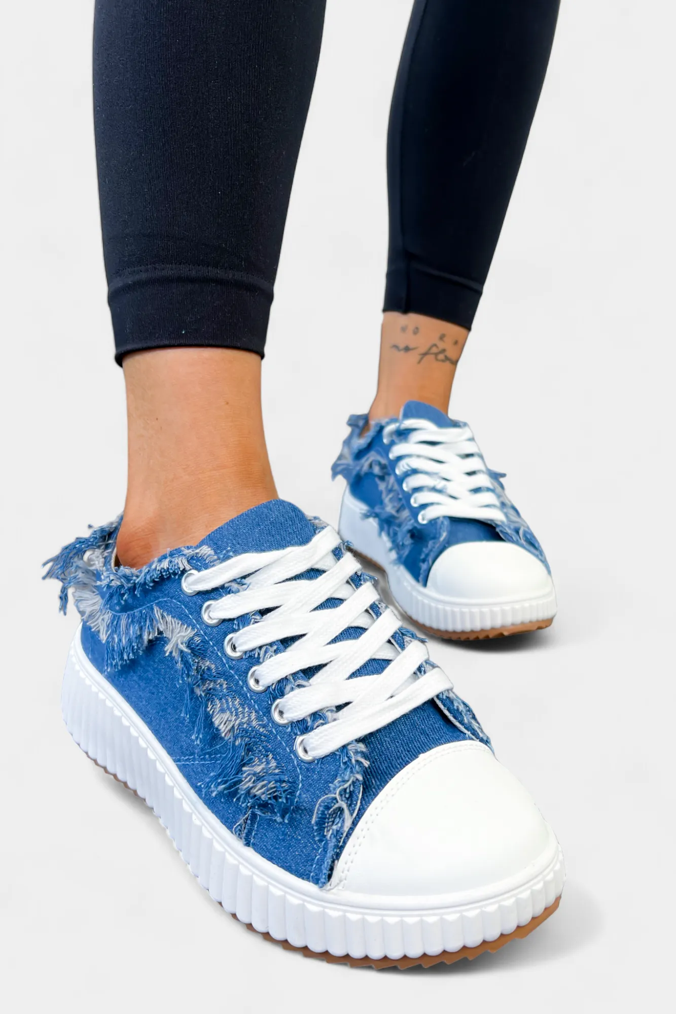 Frayed Denim Sneakers sold by ZZs product image thumbnail 2